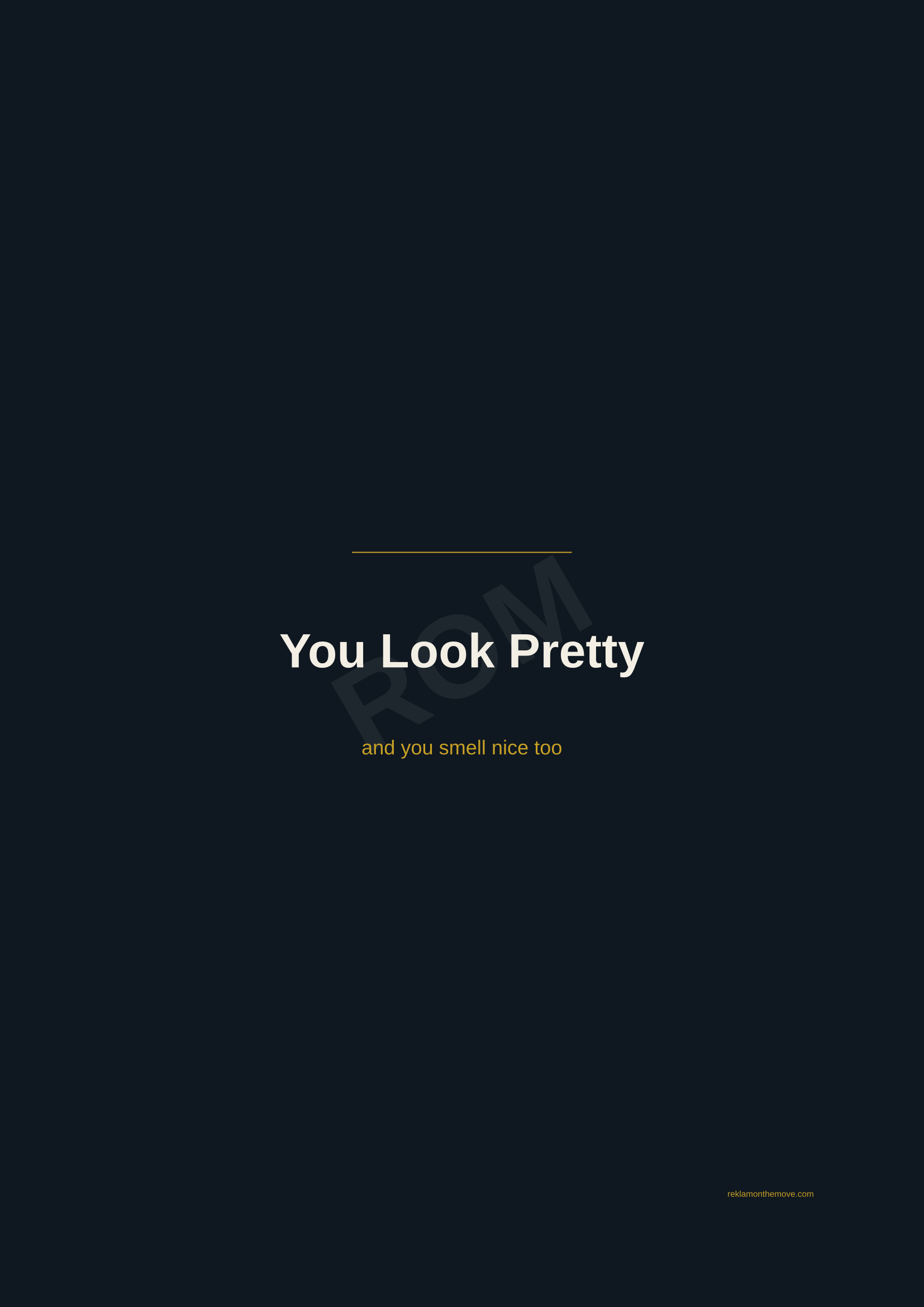 You Look Pretty · Gece — ROM dijital ürün önizlemesi (filigranlı)
