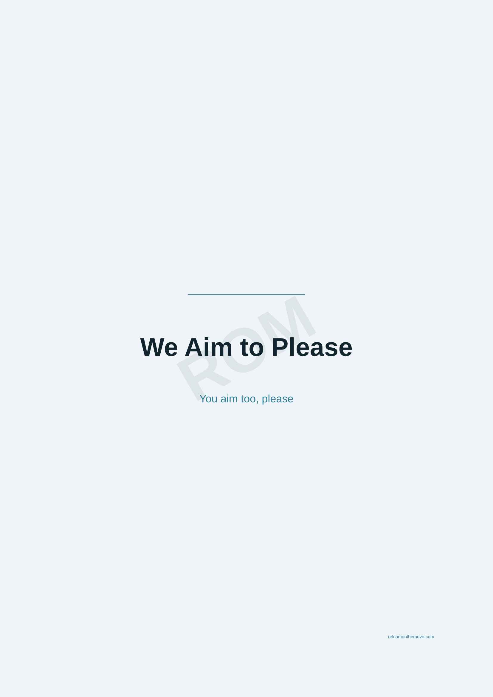 We Aim to Please · Okyanus — ROM dijital ürün önizlemesi (filigranlı)