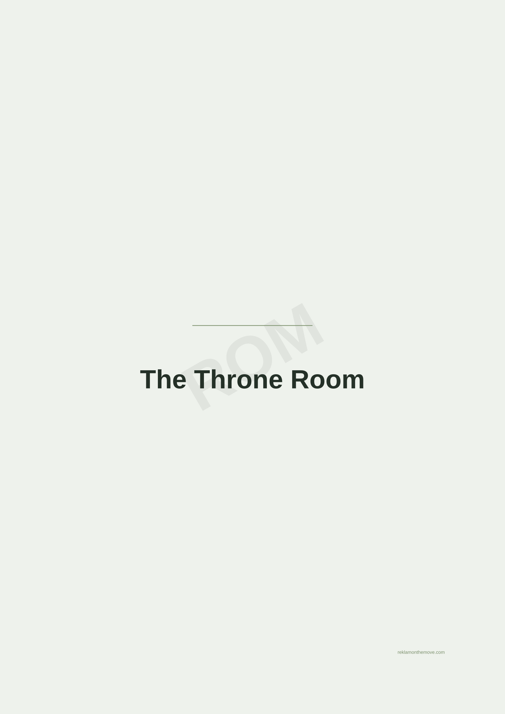 The Throne Room · Adaçayı — ROM dijital ürün önizlemesi (filigranlı)