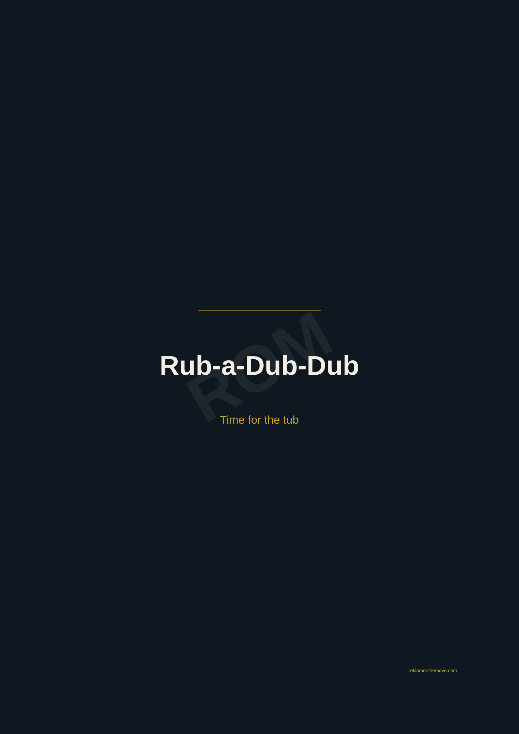 Rub-a-Dub-Dub · Gece — ROM dijital ürün önizlemesi (filigranlı)