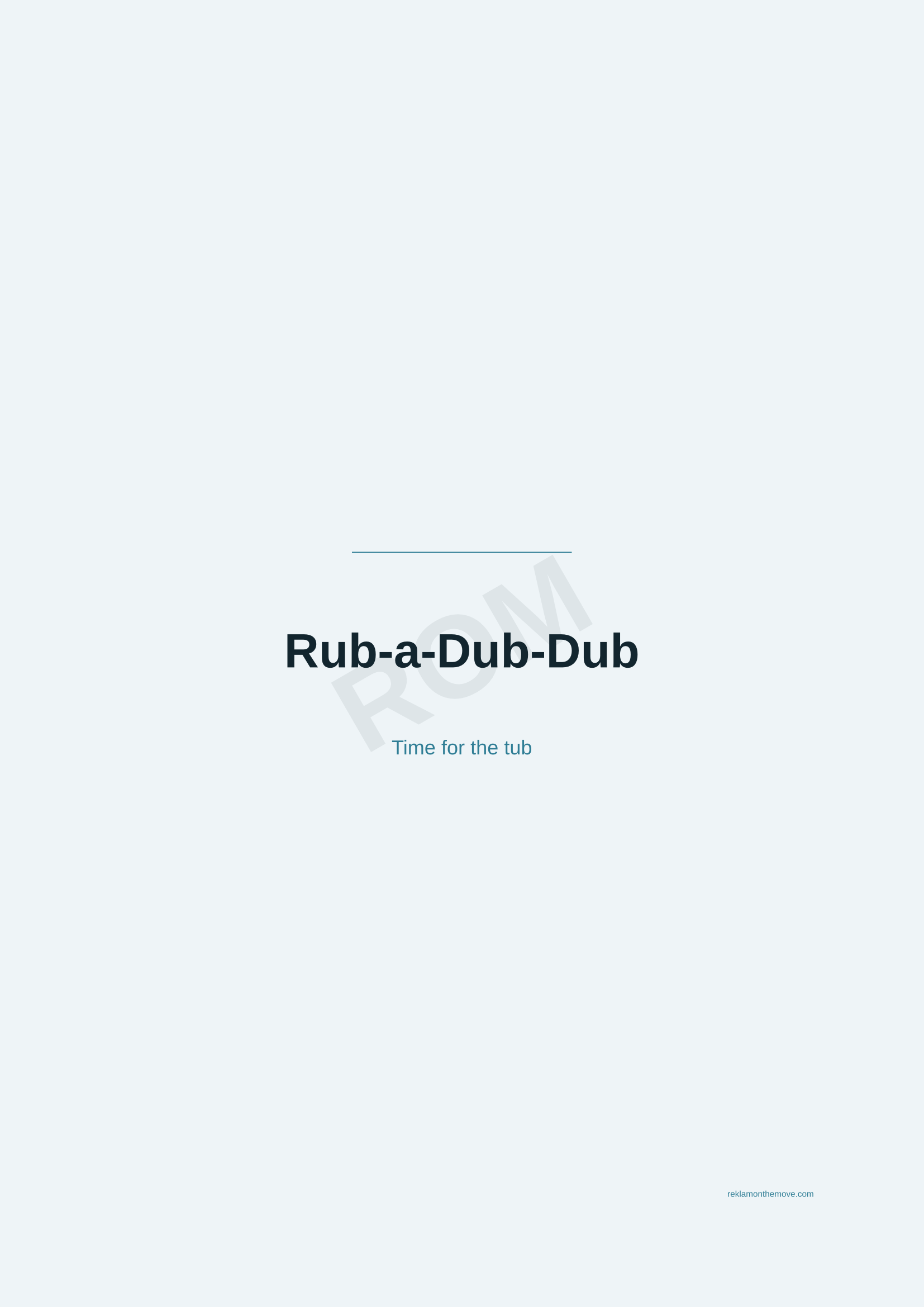 Rub-a-Dub-Dub · Okyanus — ROM dijital ürün önizlemesi (filigranlı)