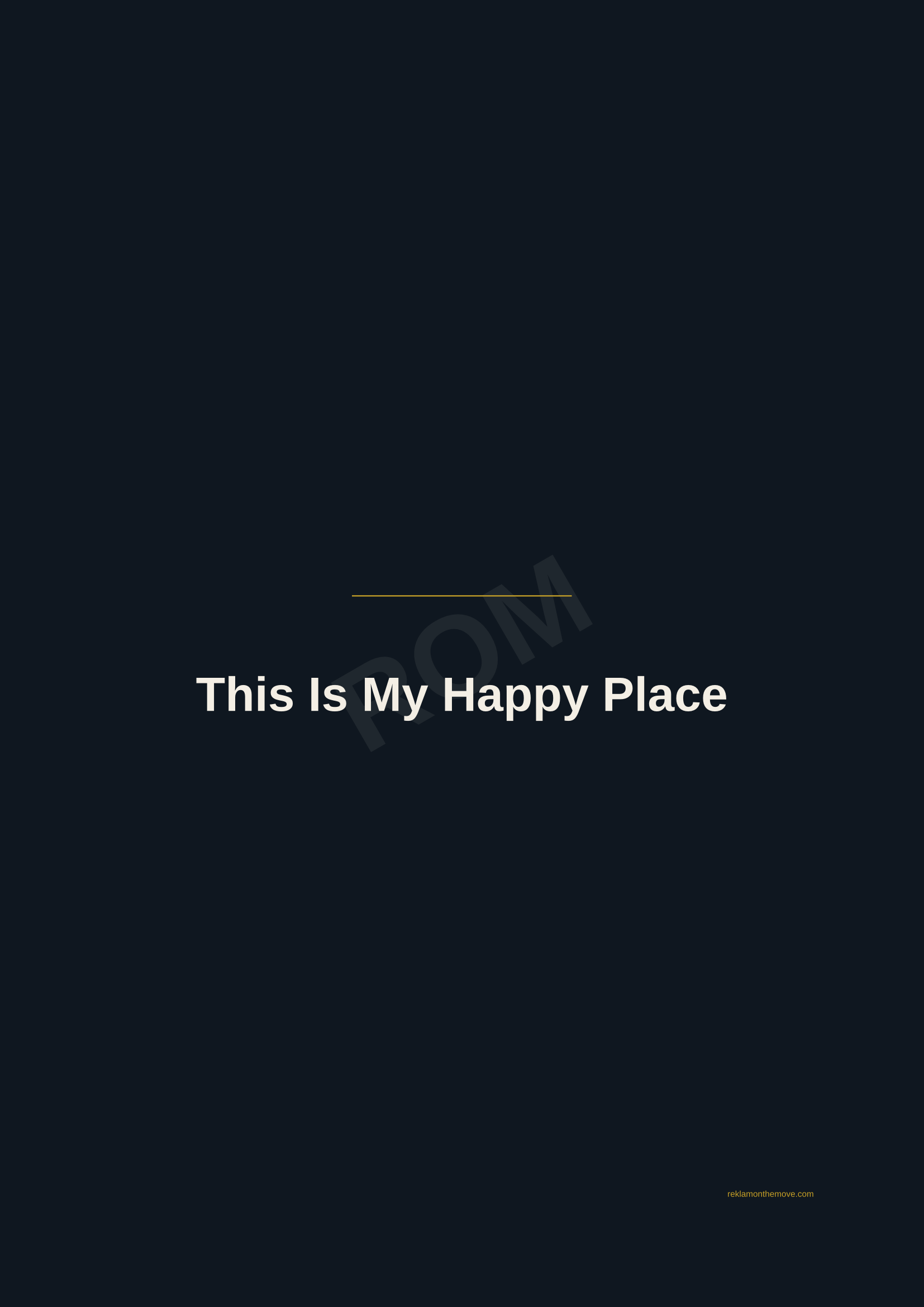This Is My Happy Place · Gece — ROM dijital ürün önizlemesi (filigranlı)