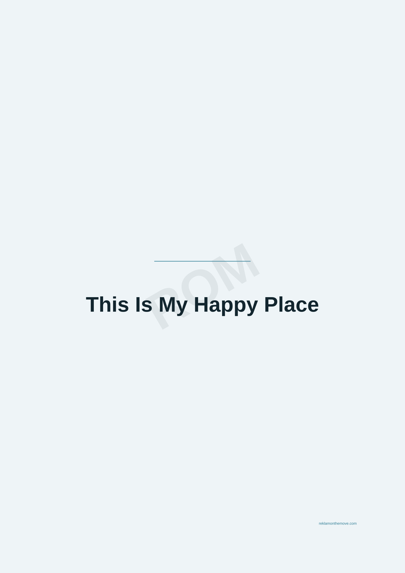 This Is My Happy Place · Okyanus — ROM dijital ürün önizlemesi (filigranlı)