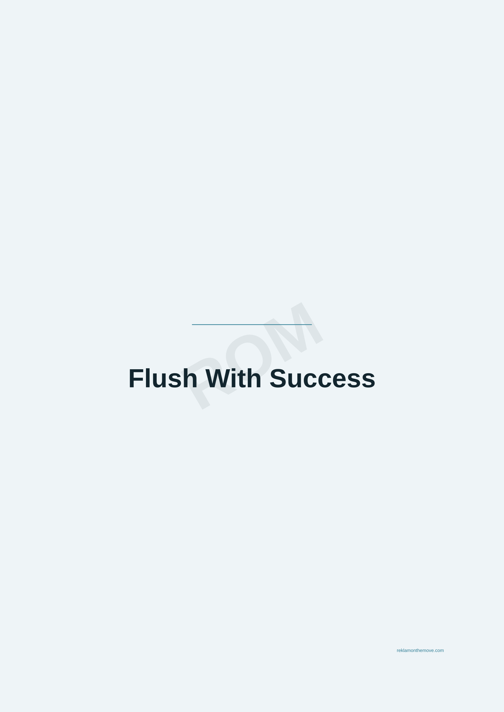 Flush With Success · Okyanus — ROM dijital ürün önizlemesi (filigranlı)