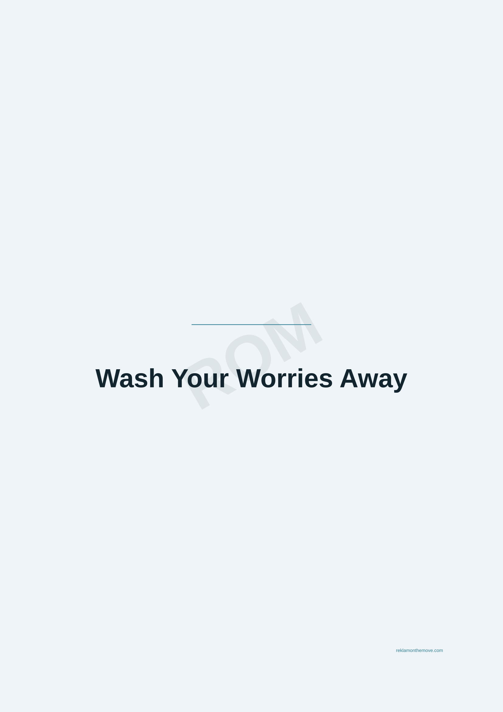 Wash Your Worries Away · Okyanus — ROM dijital ürün önizlemesi (filigranlı)