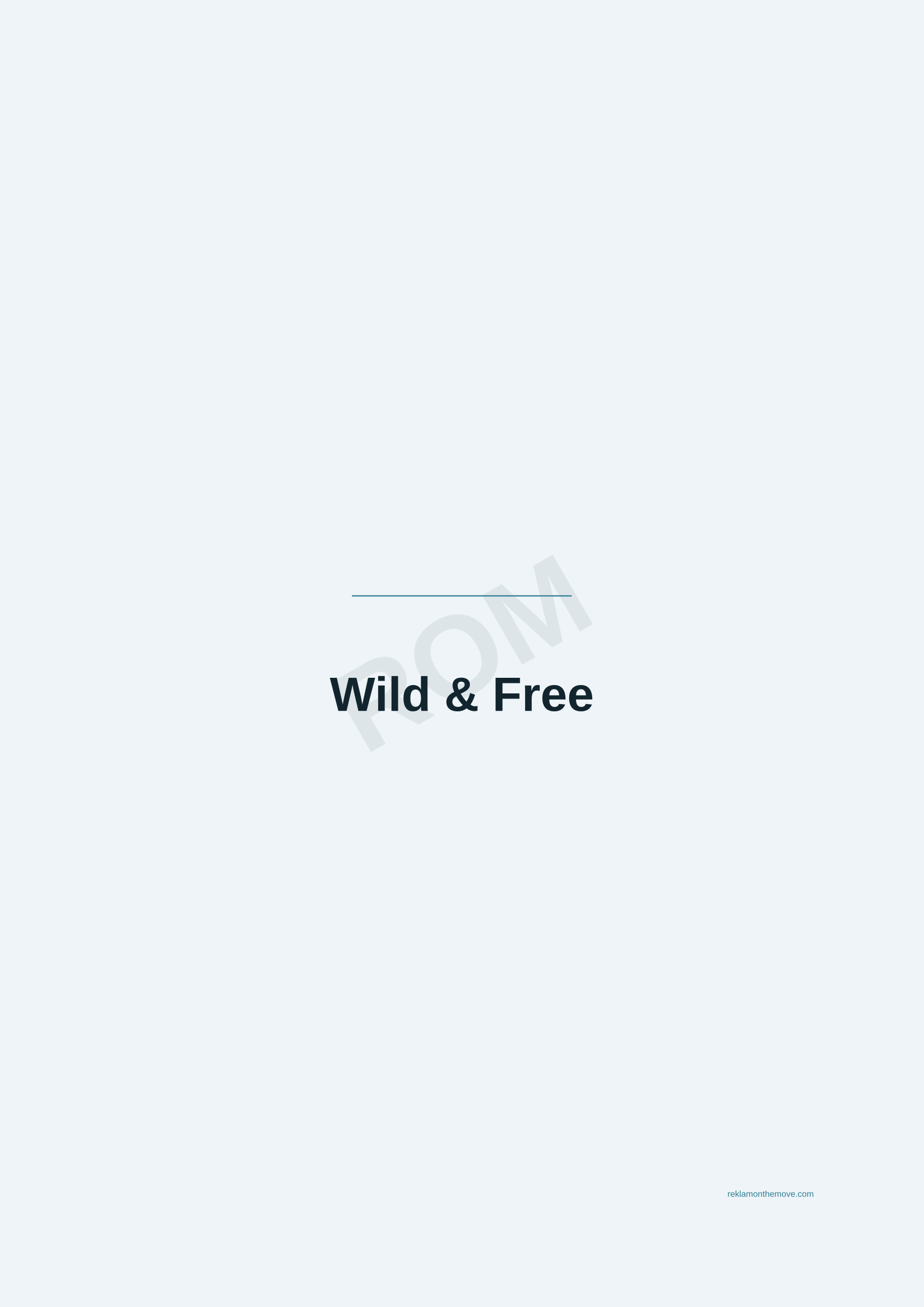 Wild & Free · Okyanus — ROM dijital ürün önizlemesi (filigranlı)