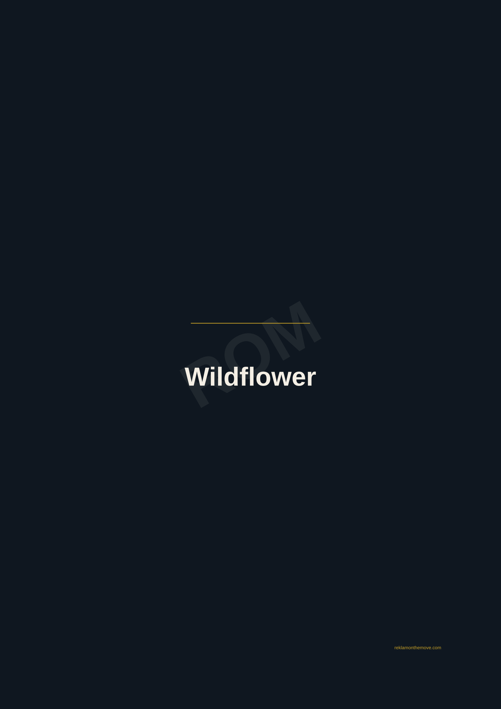 Wildflower · Gece — ROM dijital ürün önizlemesi (filigranlı)