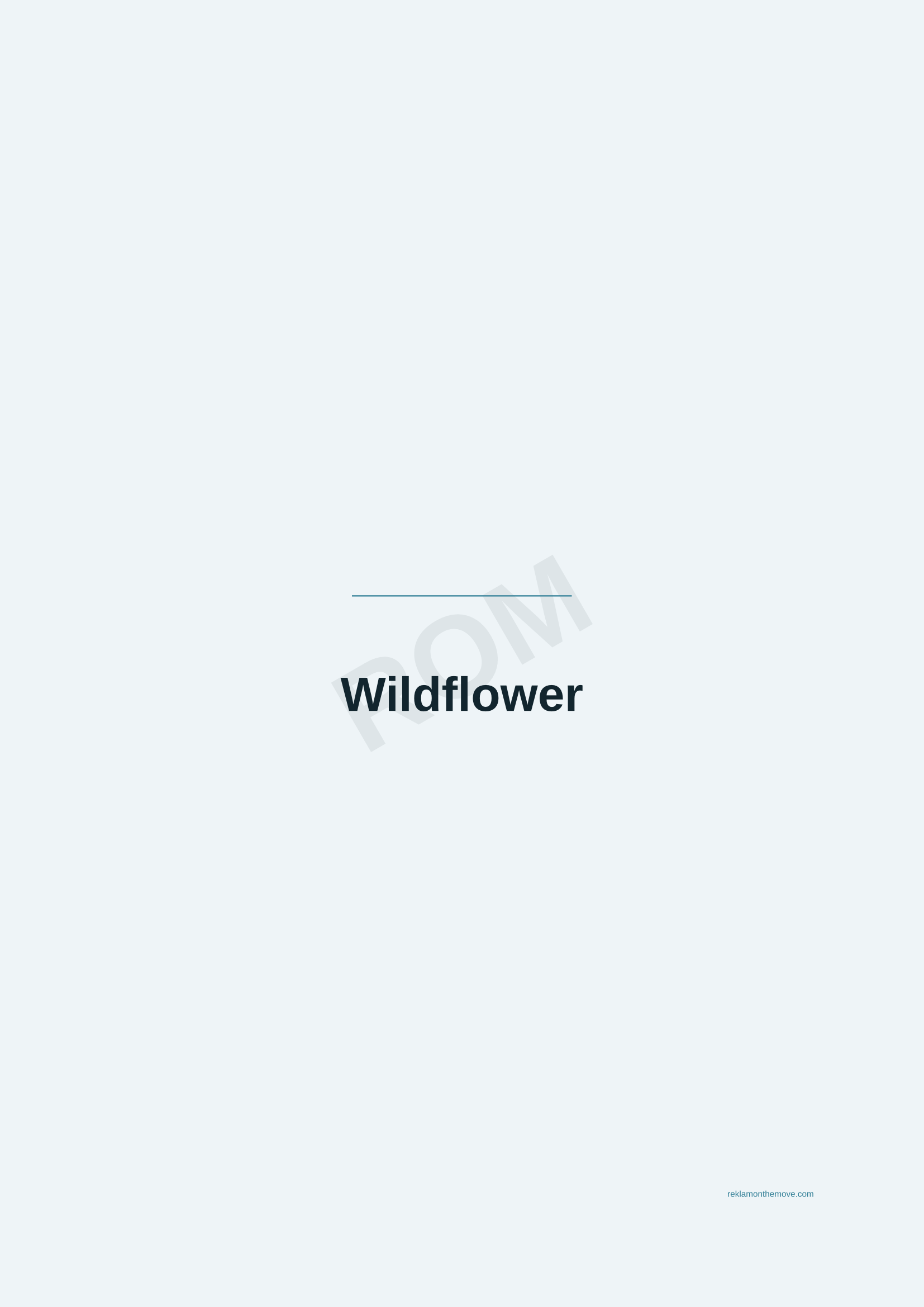 Wildflower · Okyanus — ROM dijital ürün önizlemesi (filigranlı)
