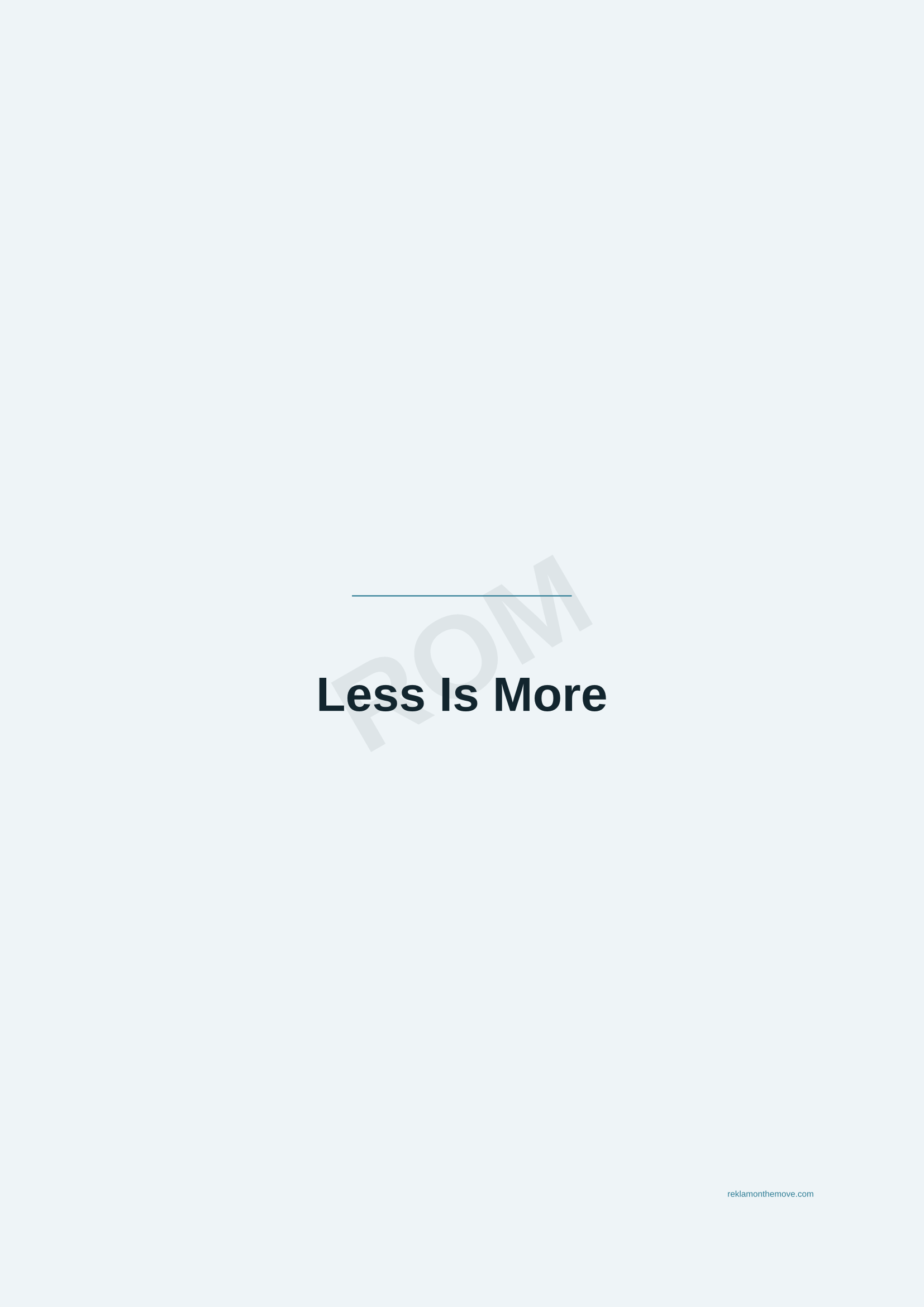 Less Is More · Okyanus — ROM dijital ürün önizlemesi (filigranlı)