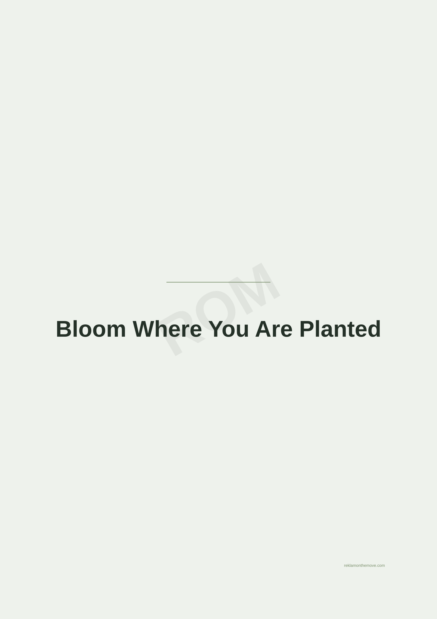 Bloom Where You Are Planted · Adaçayı — ROM dijital ürün önizlemesi (filigranlı)