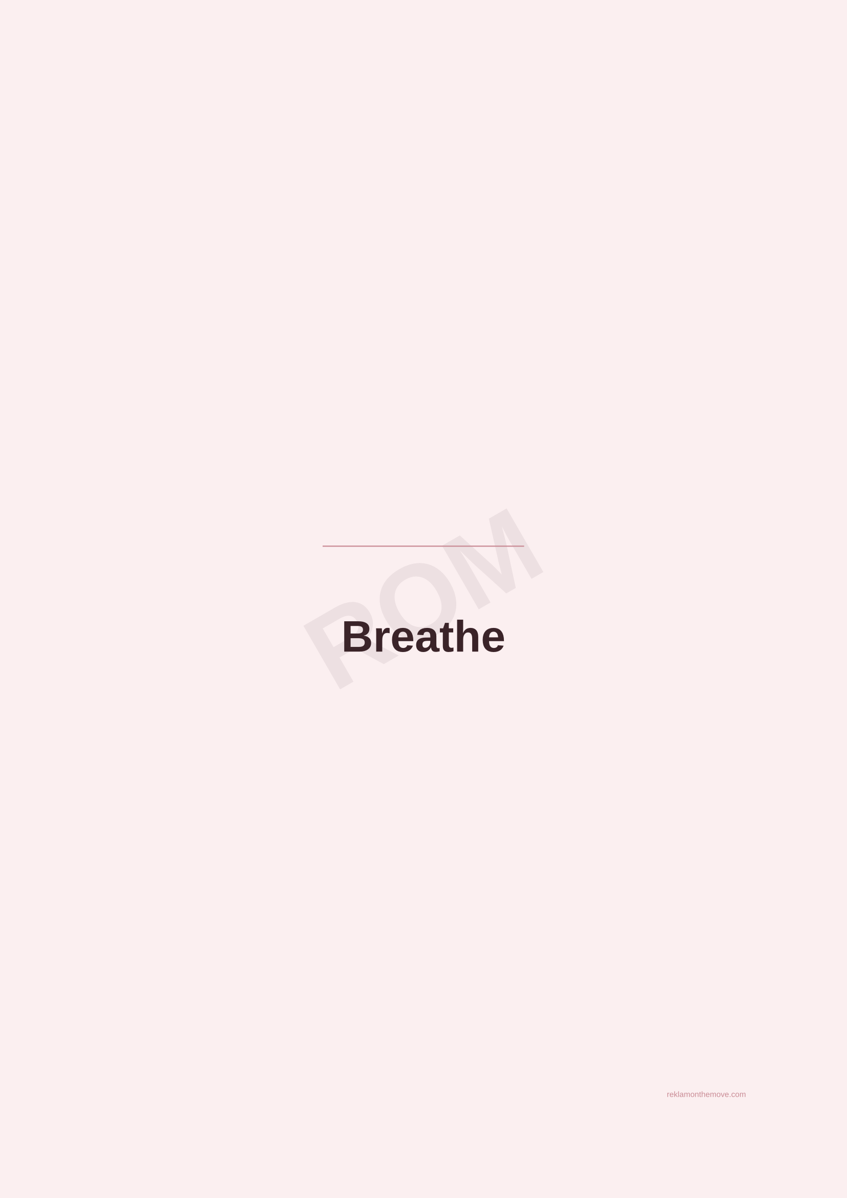 Breathe · Gül — ROM dijital ürün önizlemesi (filigranlı)