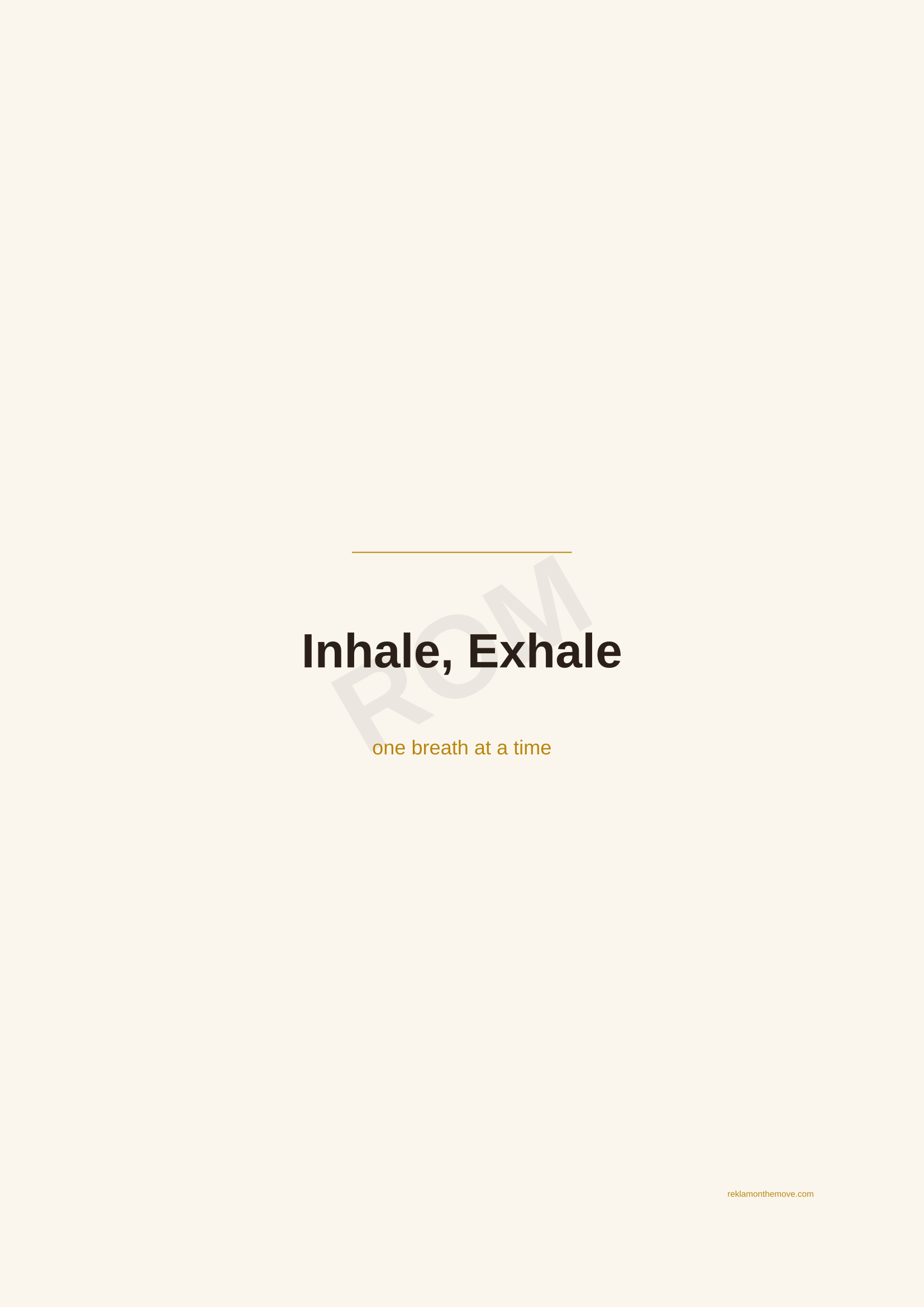 Inhale, Exhale · Espresso — ROM dijital ürün önizlemesi (filigranlı)