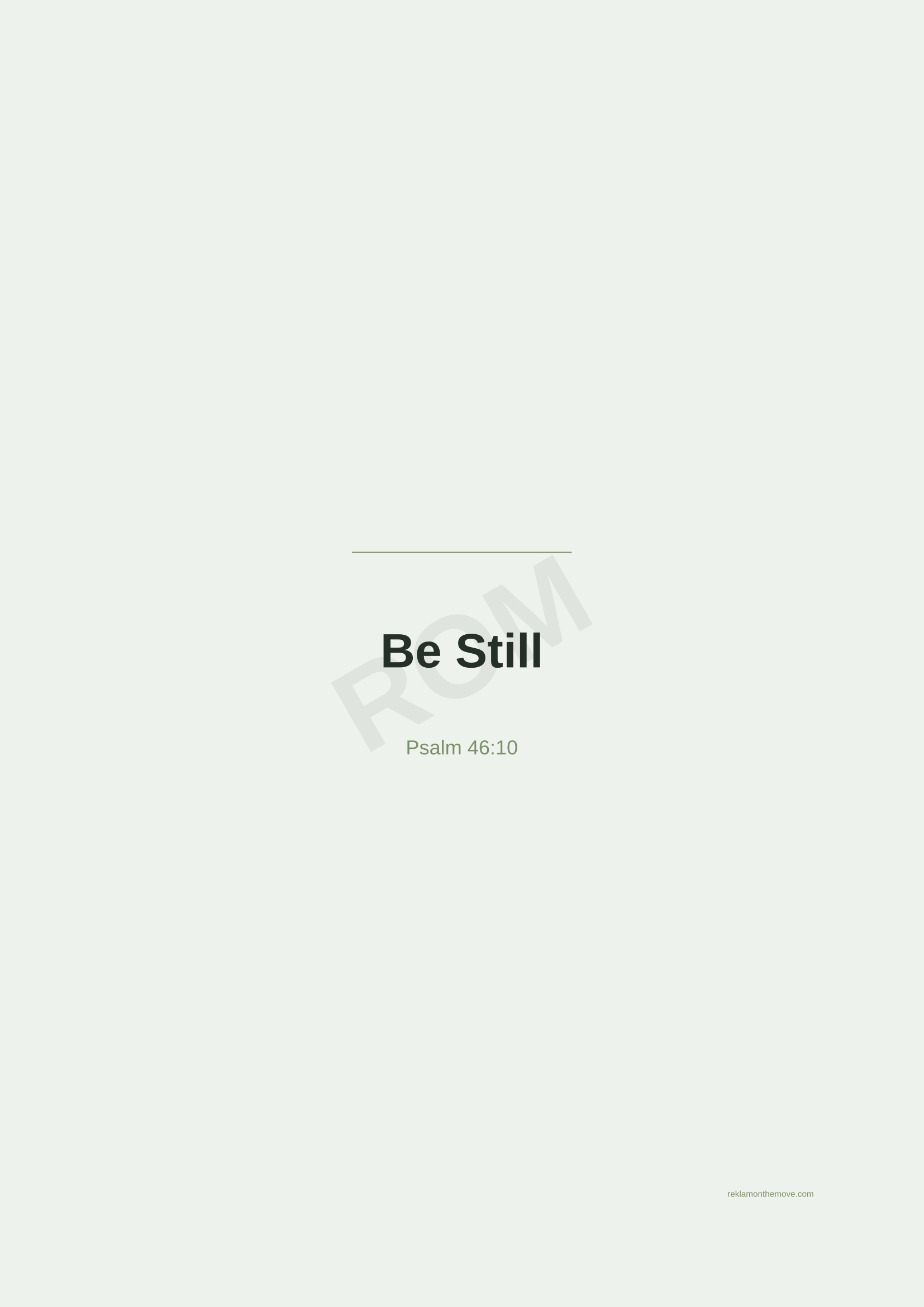 Be Still · Adaçayı — ROM dijital ürün önizlemesi (filigranlı)