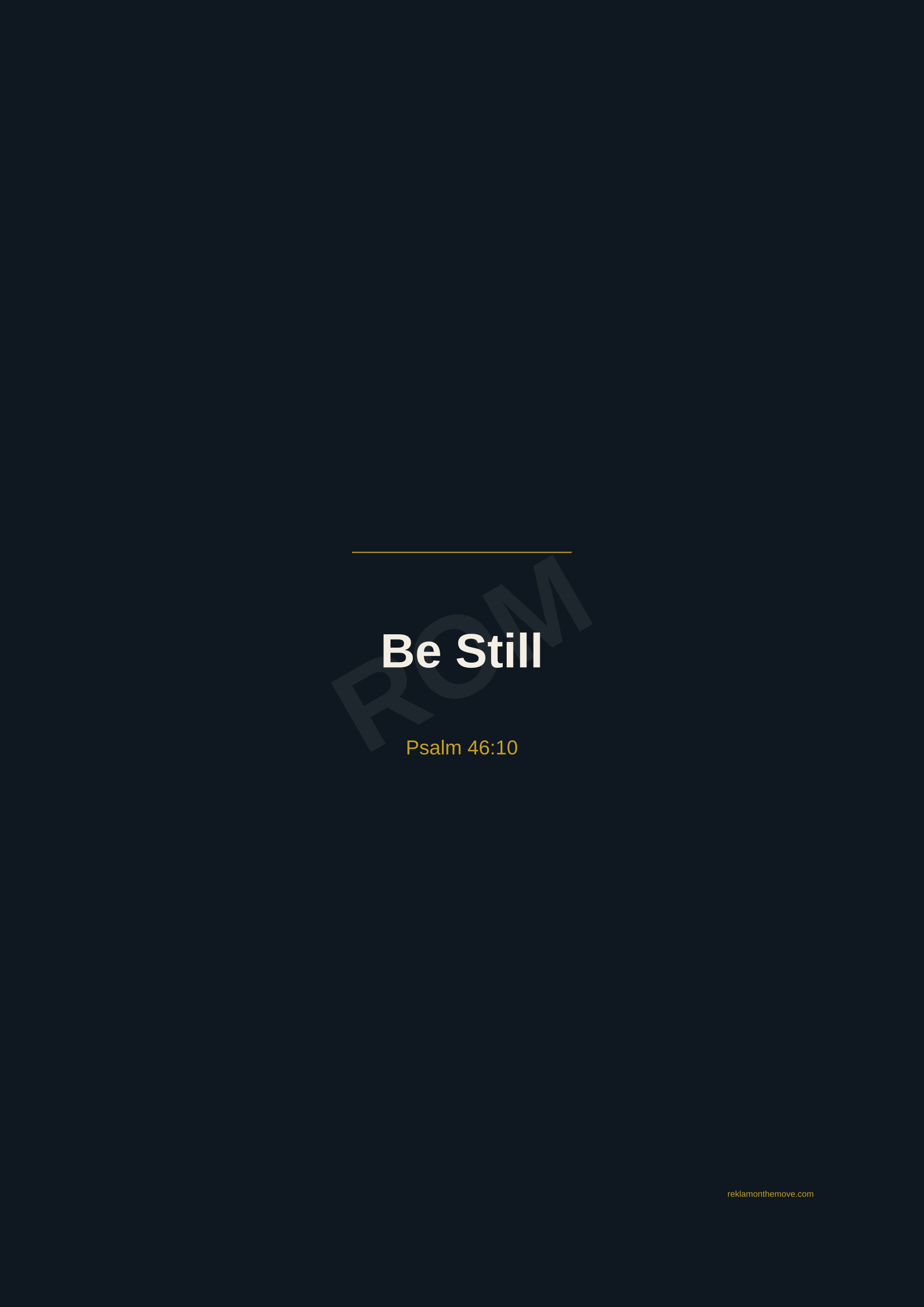 Be Still · Gece — ROM dijital ürün önizlemesi (filigranlı)