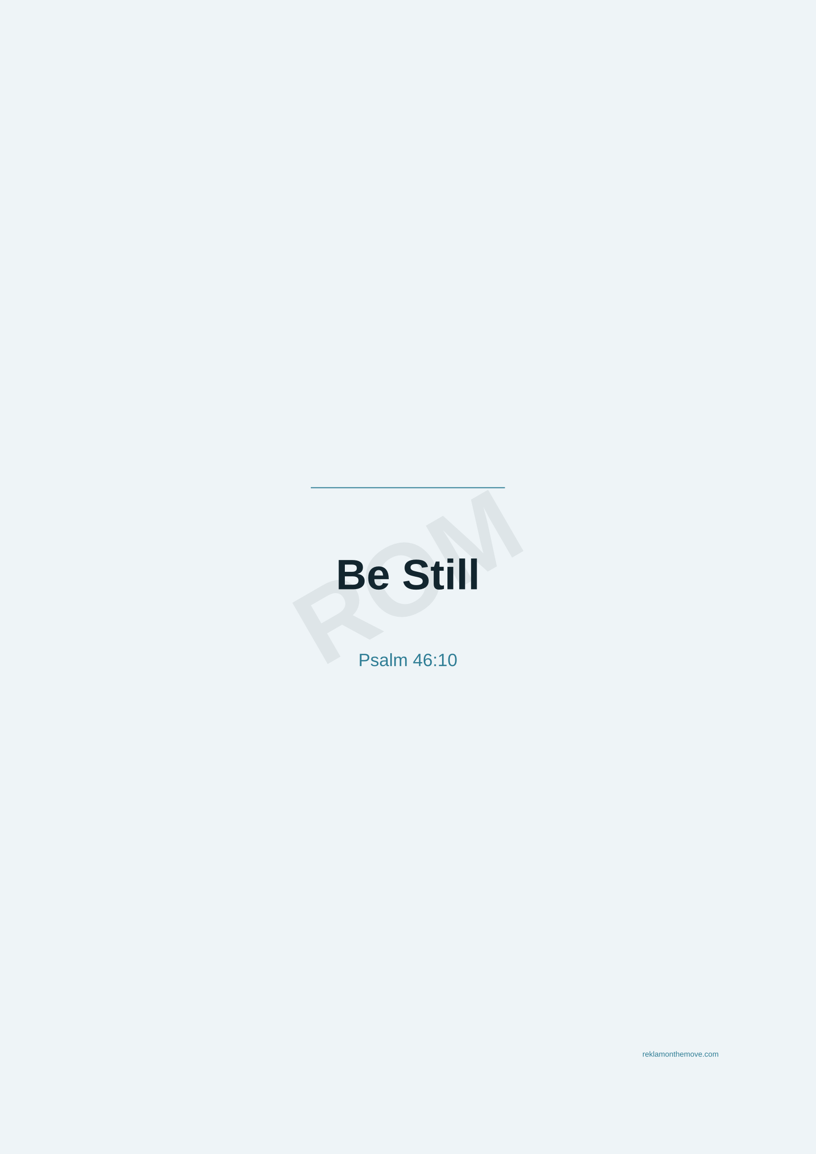 Be Still · Okyanus — ROM dijital ürün önizlemesi (filigranlı)