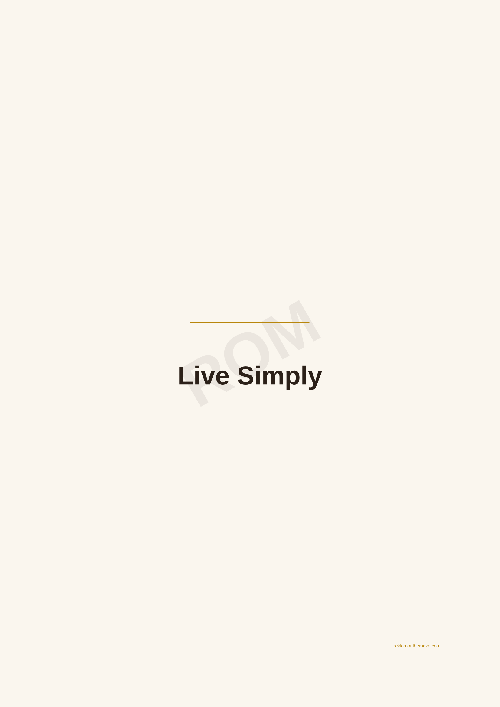 Live Simply · Espresso — ROM dijital ürün önizlemesi (filigranlı)