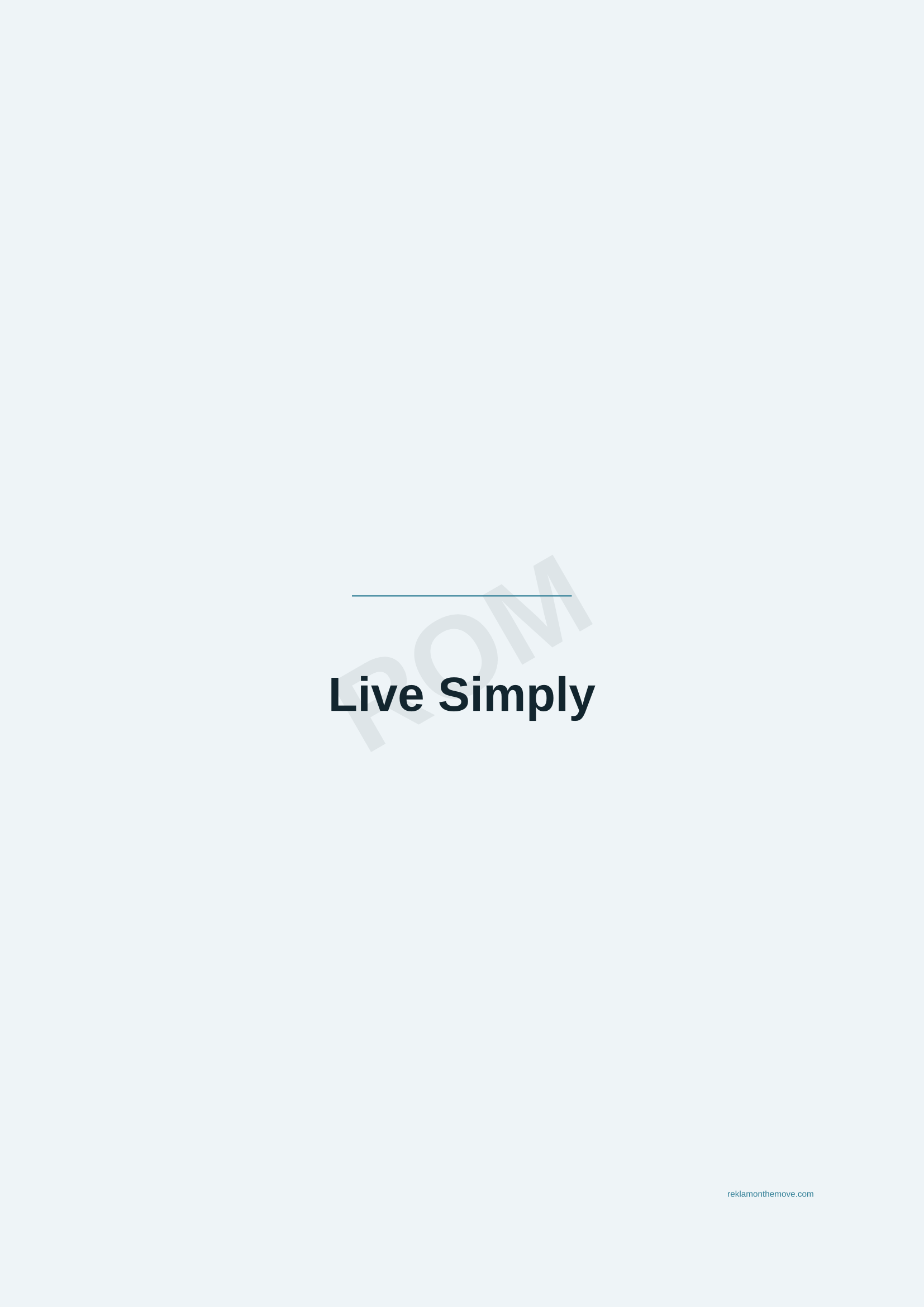 Live Simply · Okyanus — ROM dijital ürün önizlemesi (filigranlı)