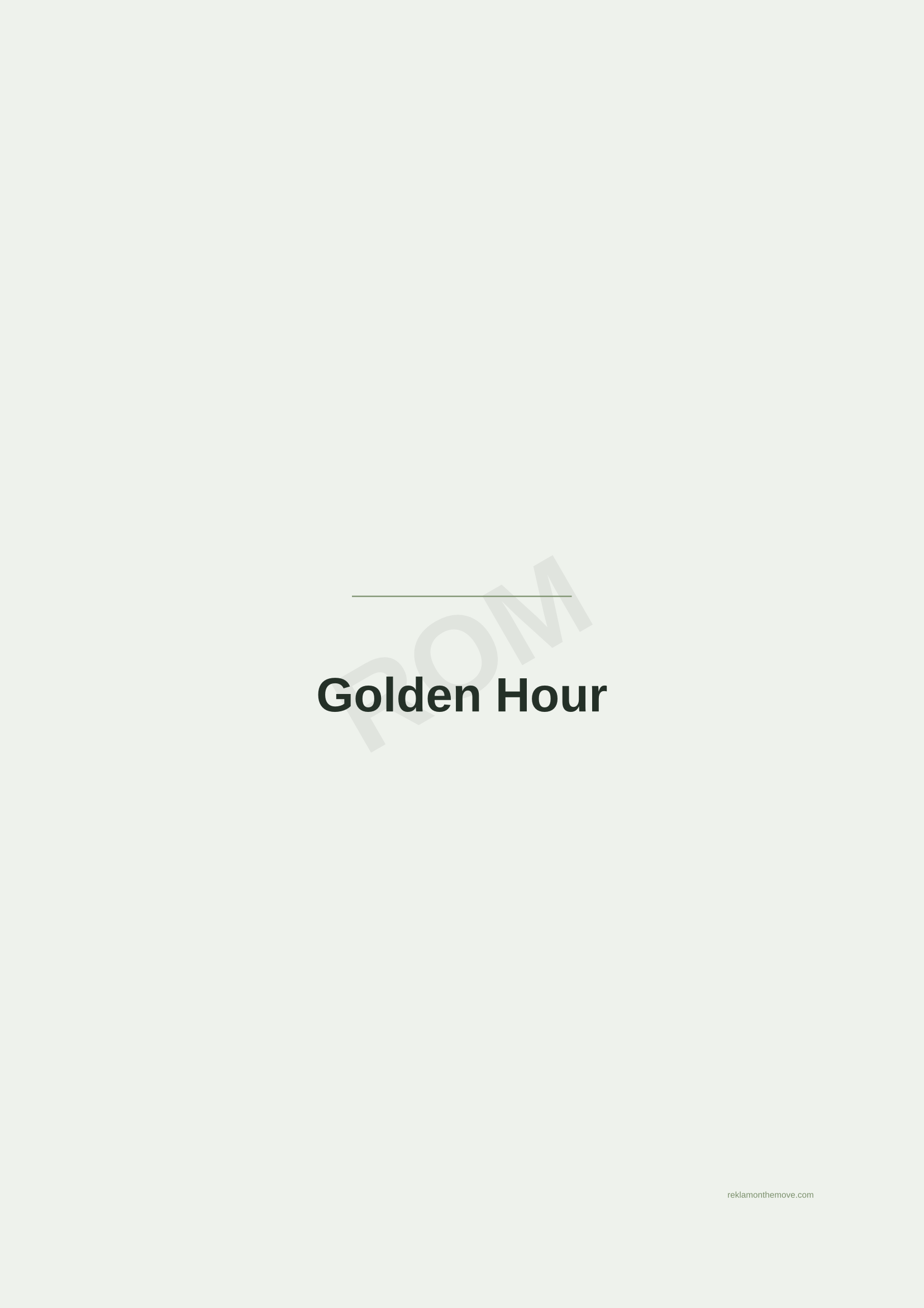 Golden Hour · Adaçayı — ROM dijital ürün önizlemesi (filigranlı)