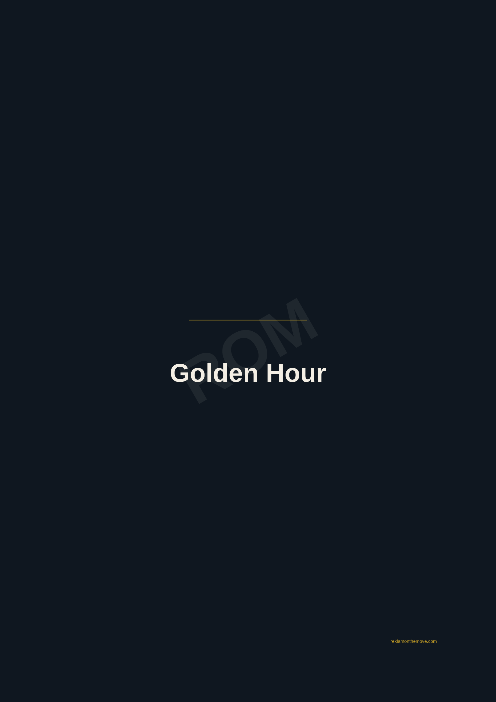 Golden Hour · Gece — ROM dijital ürün önizlemesi (filigranlı)
