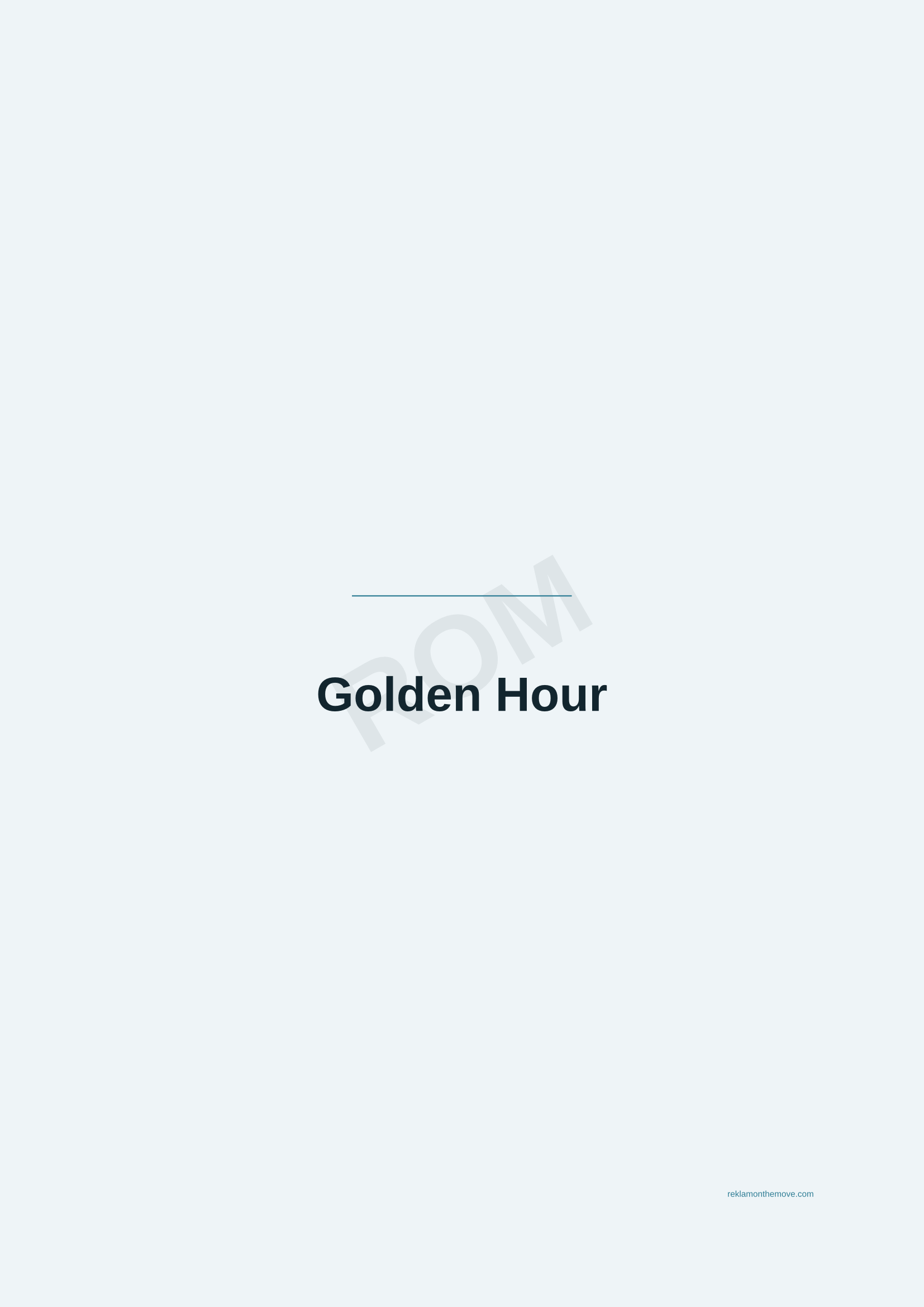 Golden Hour · Okyanus — ROM dijital ürün önizlemesi (filigranlı)