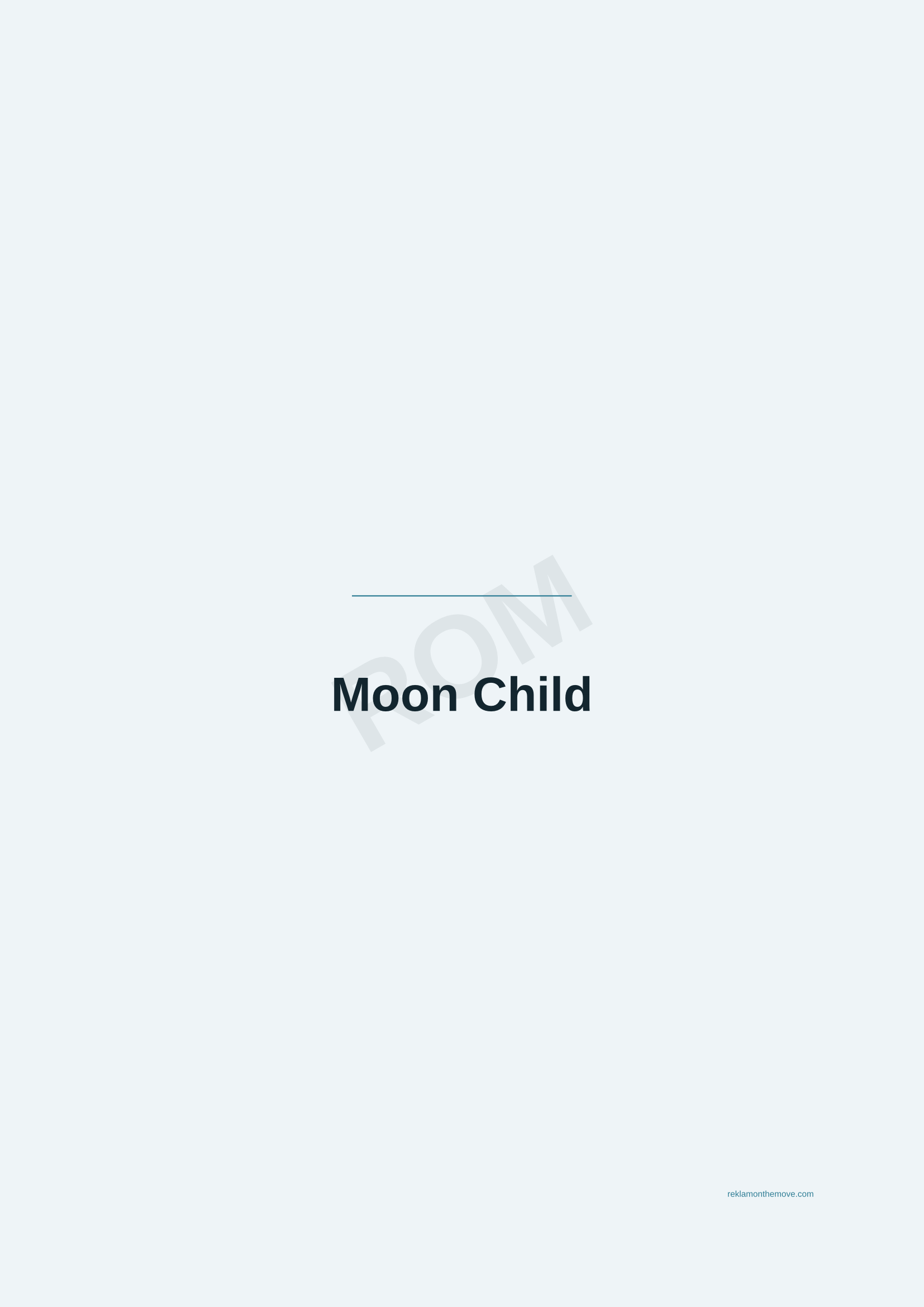 Moon Child · Okyanus — ROM dijital ürün önizlemesi (filigranlı)