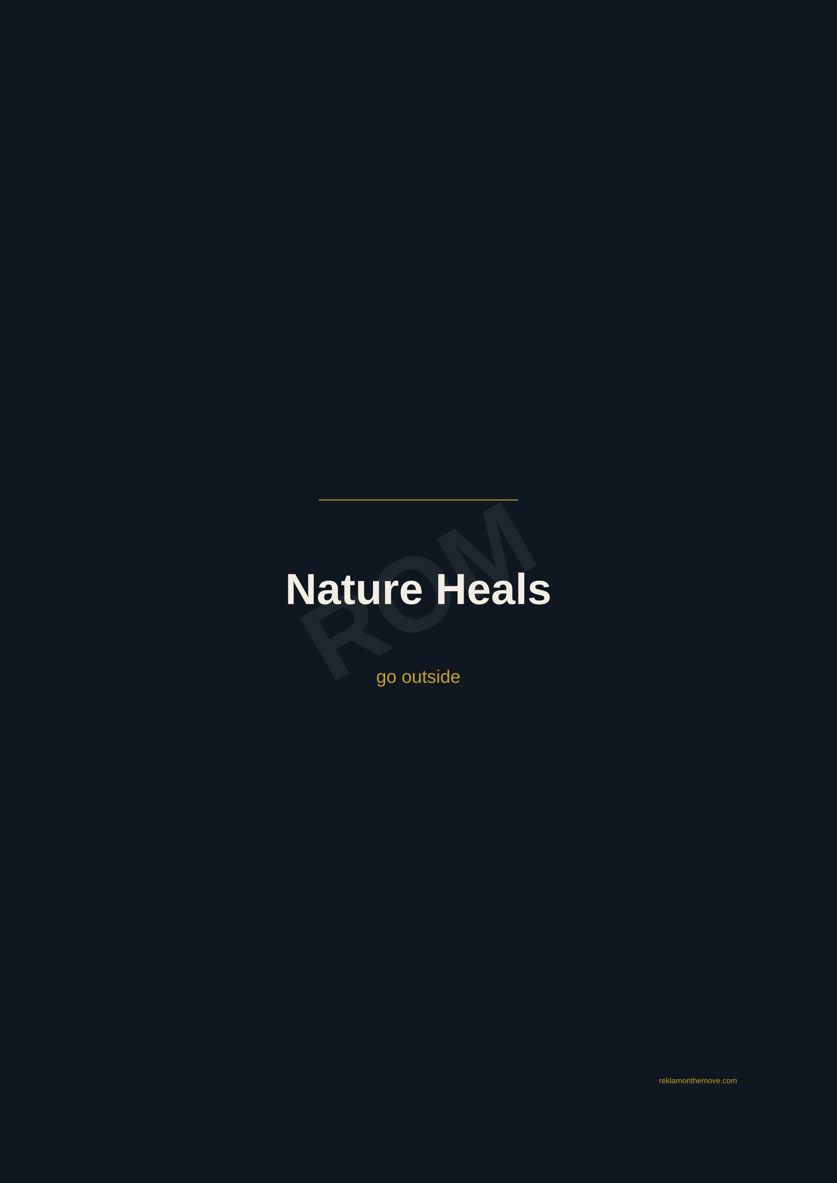 Nature Heals · Gece — ROM dijital ürün önizlemesi (filigranlı)