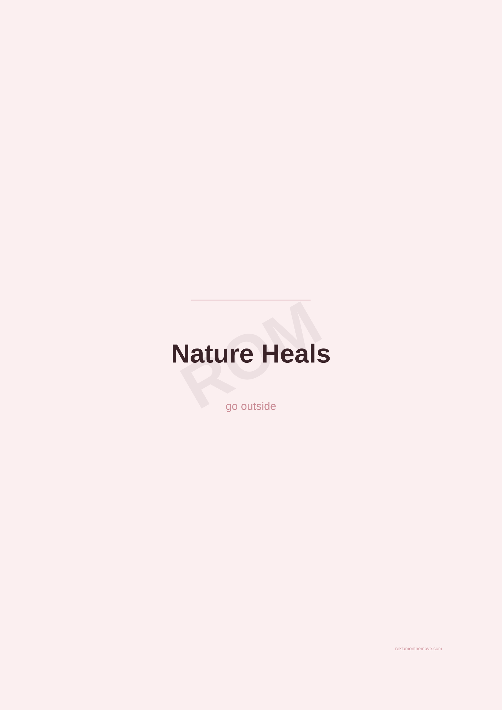 Nature Heals · Gül — ROM dijital ürün önizlemesi (filigranlı)