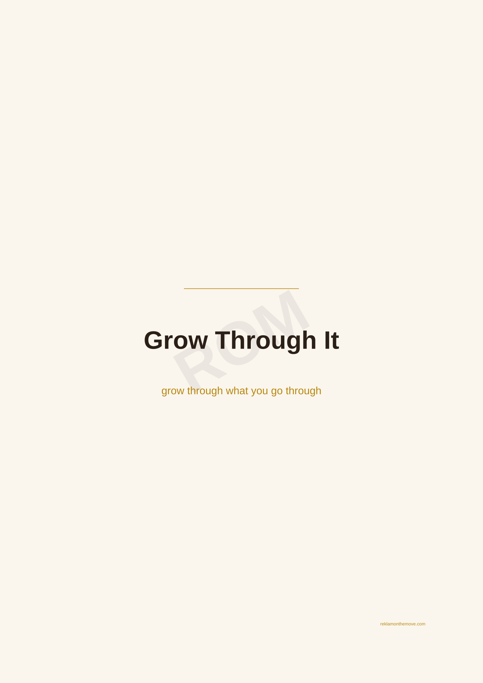 Grow Through It · Espresso — ROM dijital ürün önizlemesi (filigranlı)