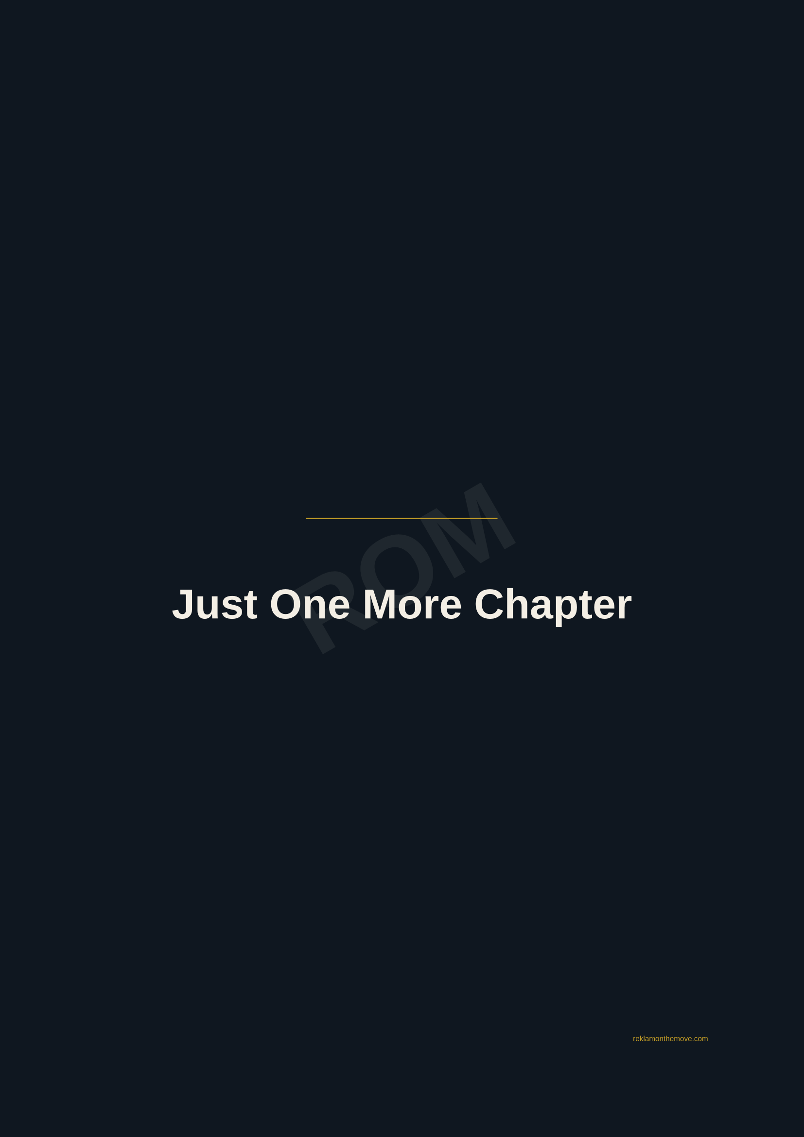 Just One More Chapter · Gece — ROM dijital ürün önizlemesi (filigranlı)