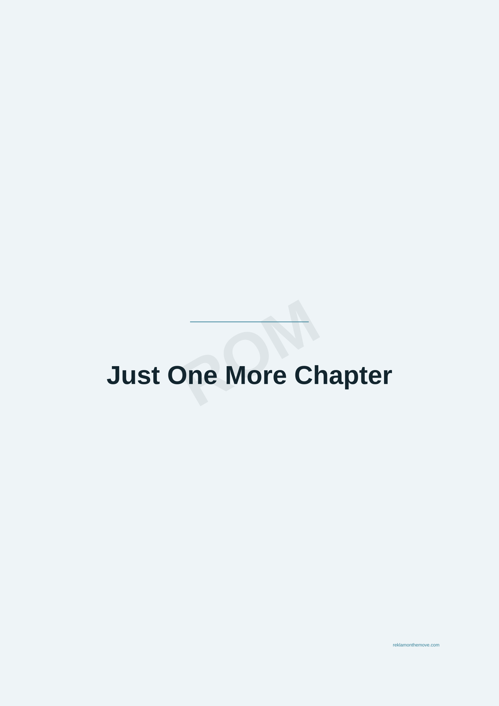 Just One More Chapter · Okyanus — ROM dijital ürün önizlemesi (filigranlı)