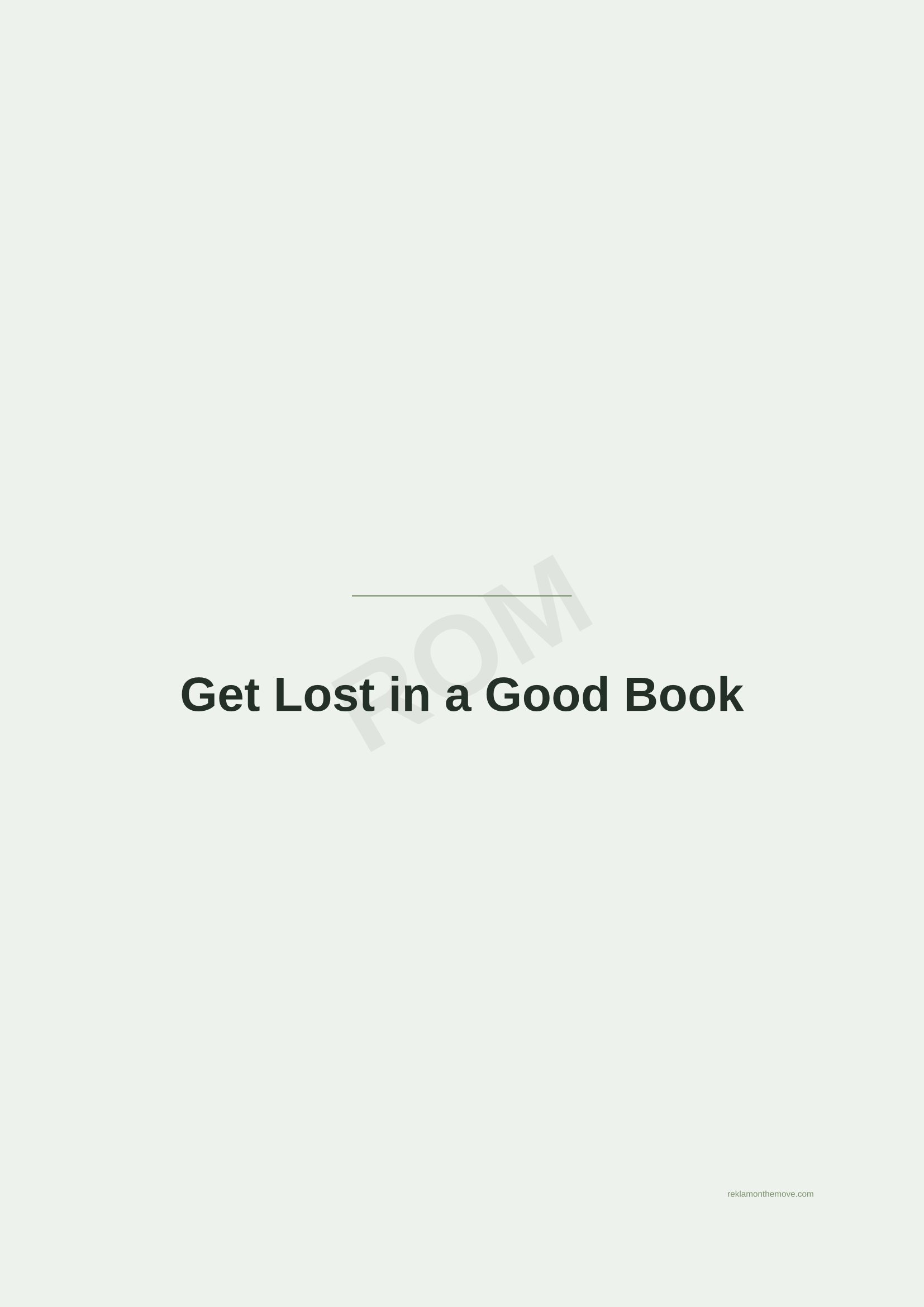 Get Lost in a Good Book · Adaçayı — ROM dijital ürün önizlemesi (filigranlı)