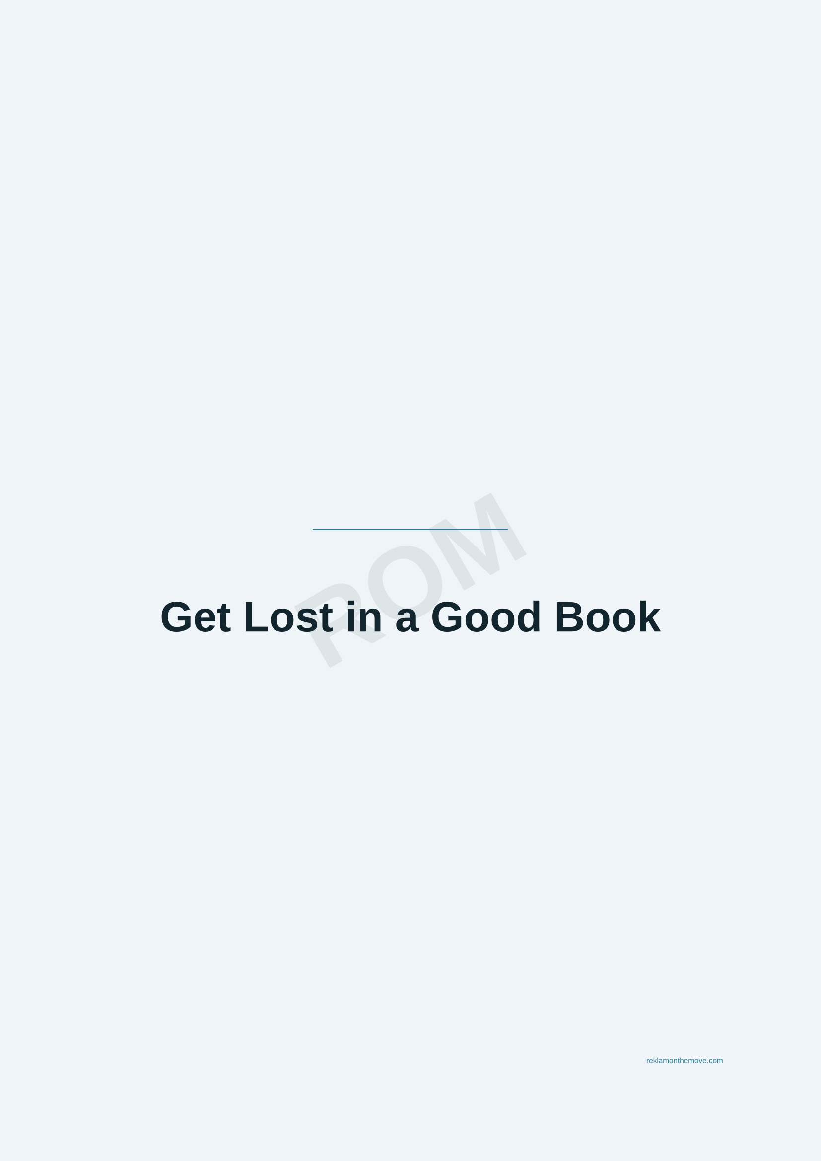 Get Lost in a Good Book · Okyanus — ROM dijital ürün önizlemesi (filigranlı)