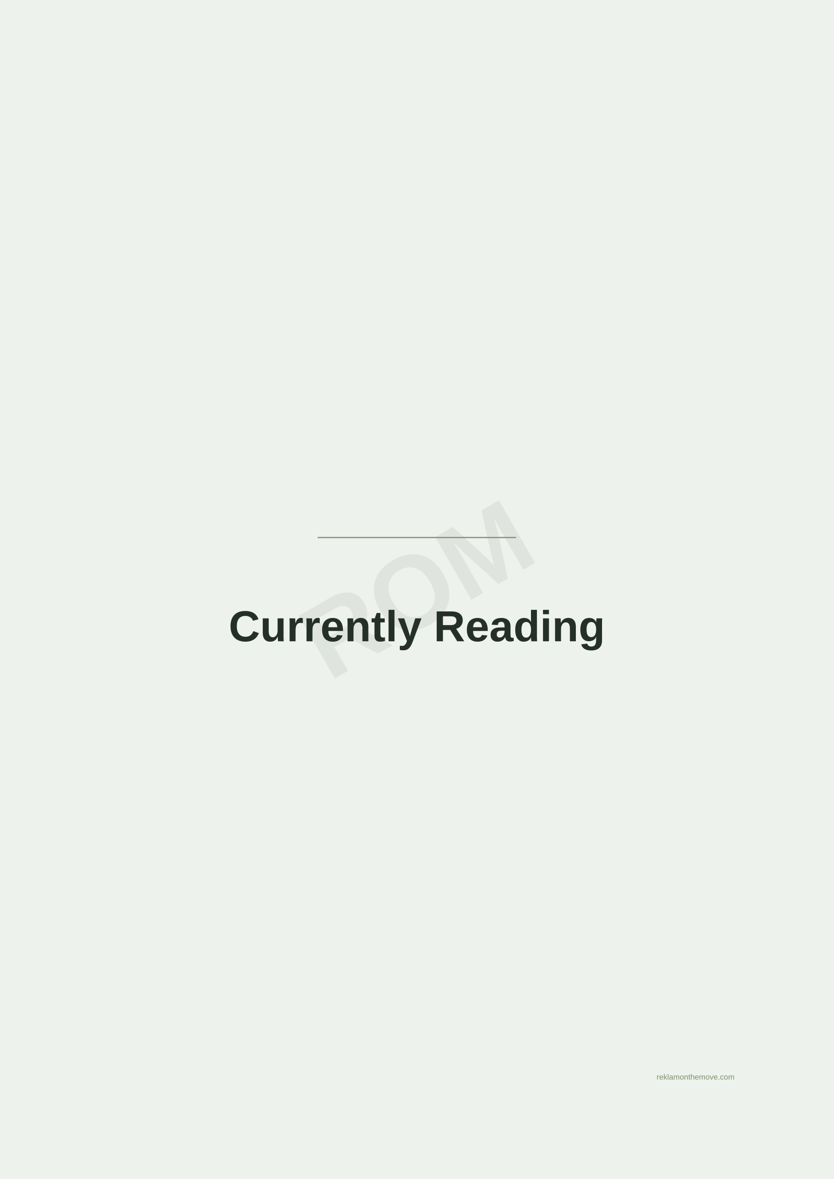 Currently Reading · Adaçayı — ROM dijital ürün önizlemesi (filigranlı)