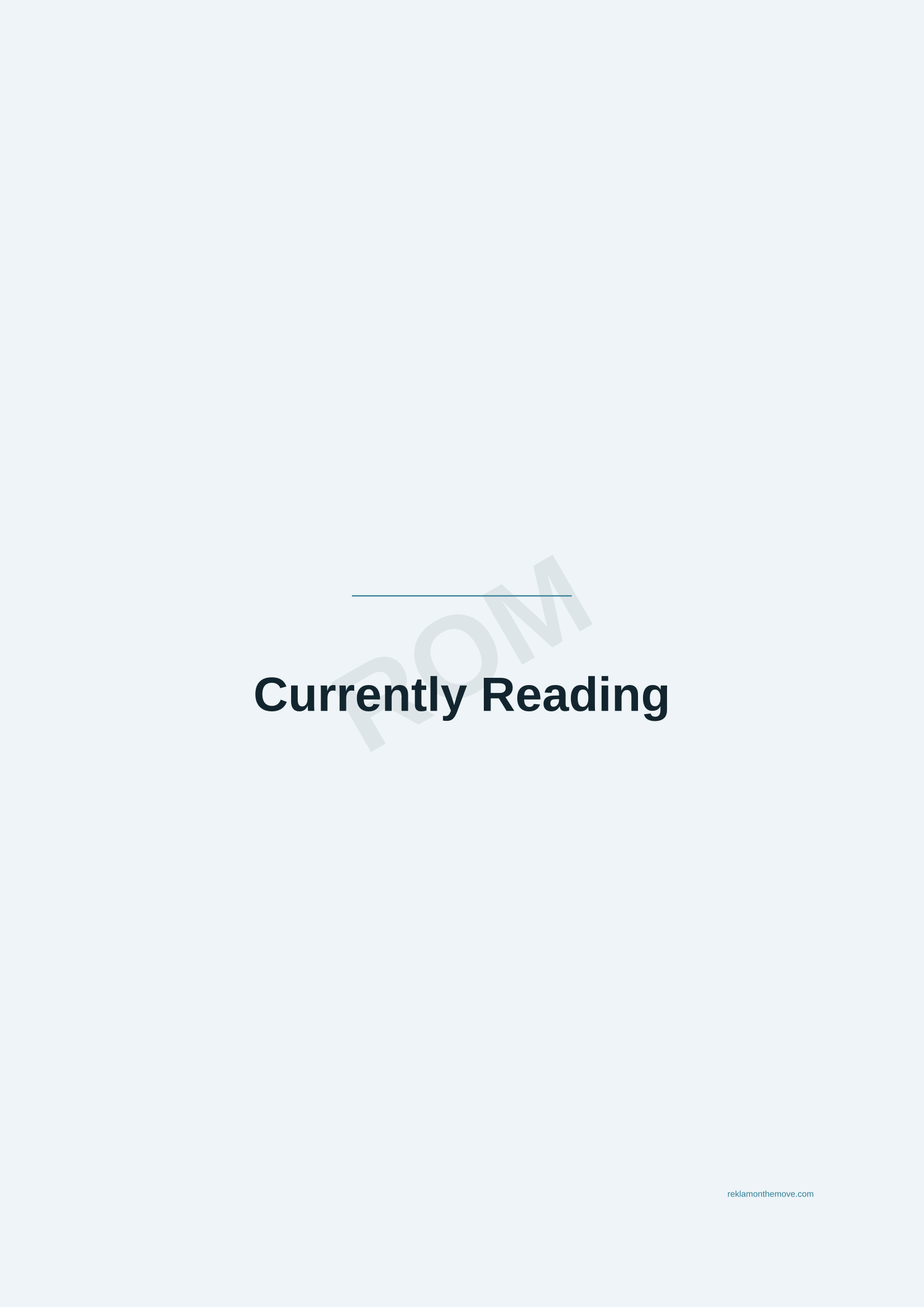 Currently Reading · Okyanus — ROM dijital ürün önizlemesi (filigranlı)