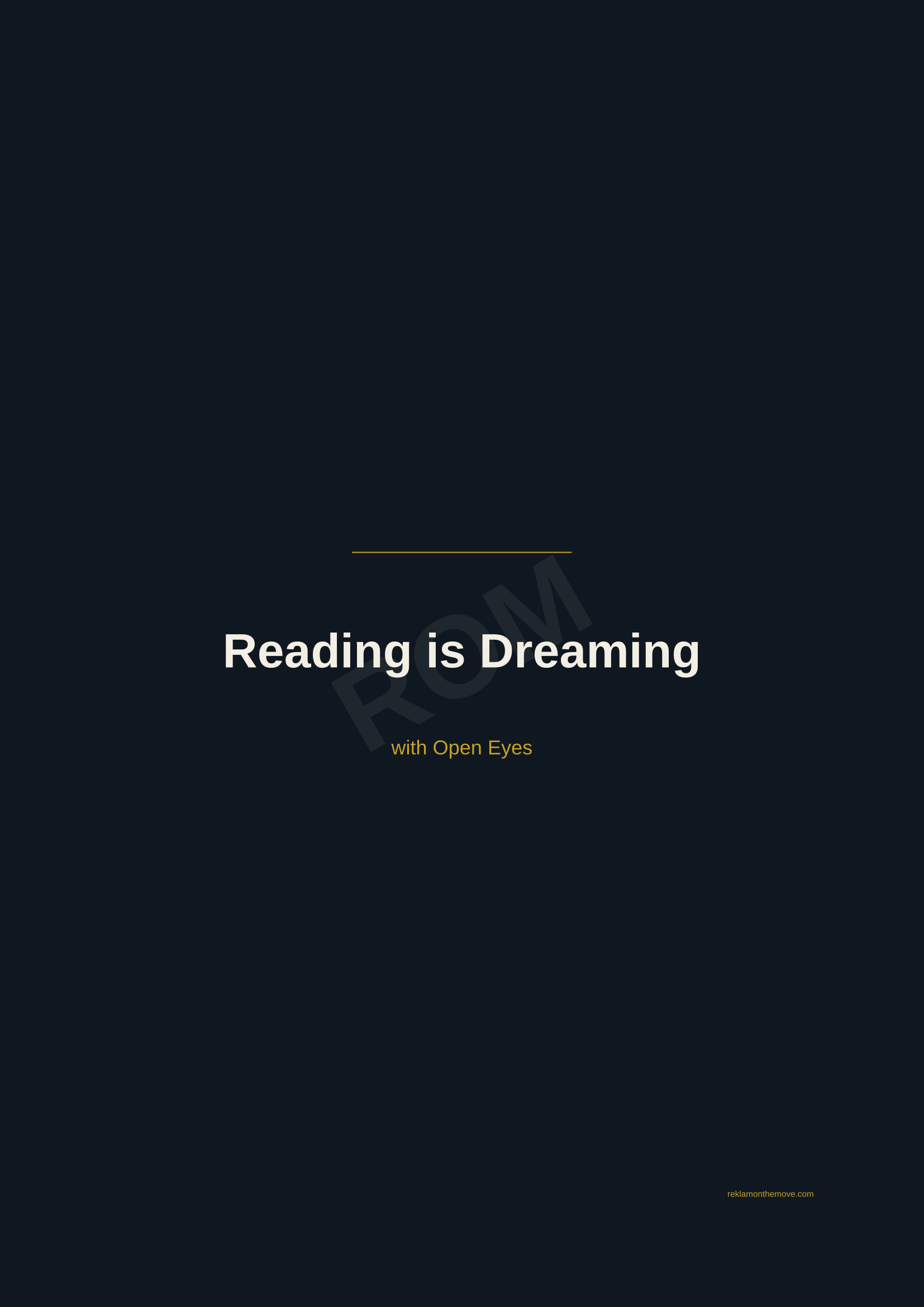 Reading is Dreaming · Gece — ROM dijital ürün önizlemesi (filigranlı)