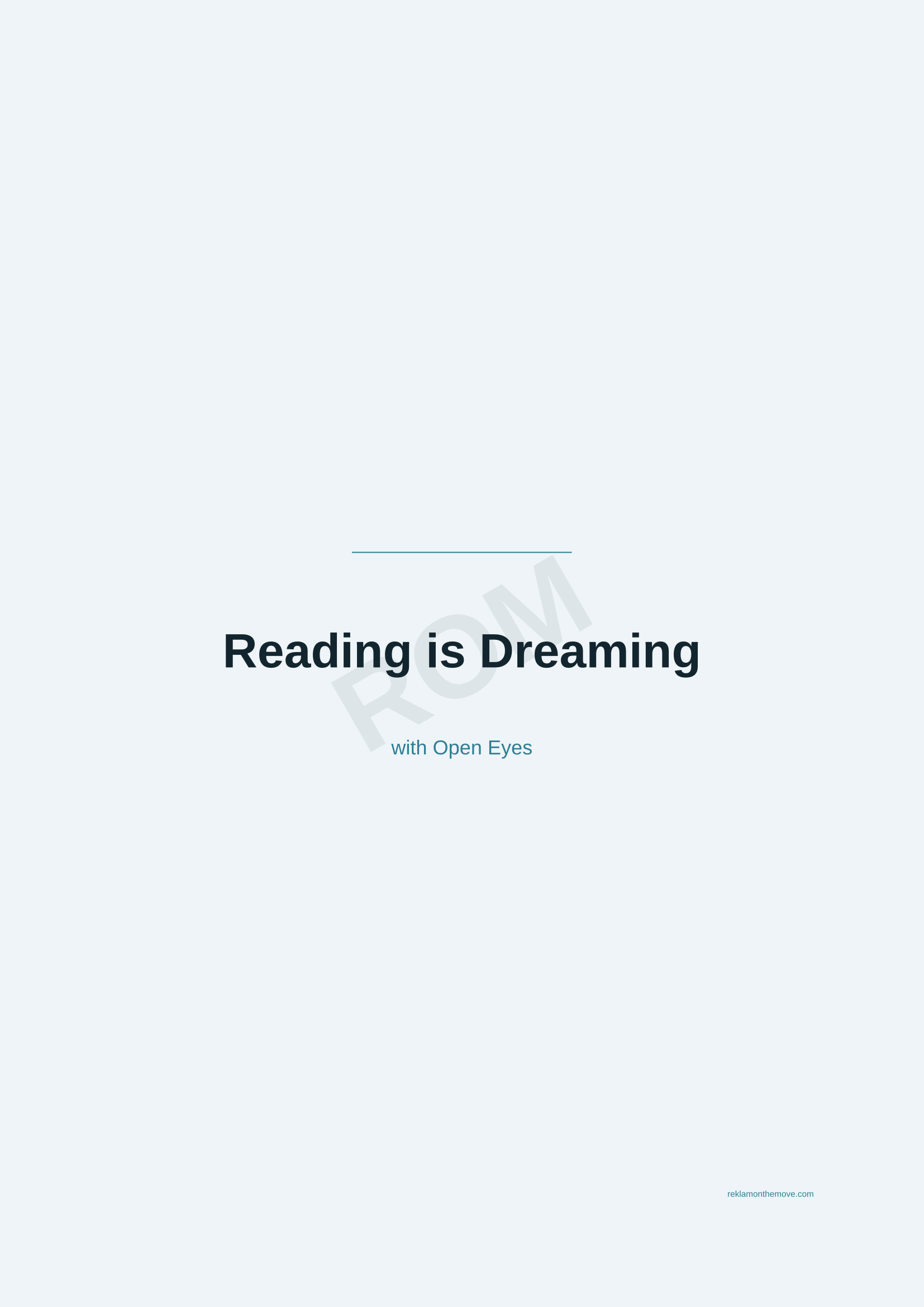 Reading is Dreaming · Okyanus — ROM dijital ürün önizlemesi (filigranlı)