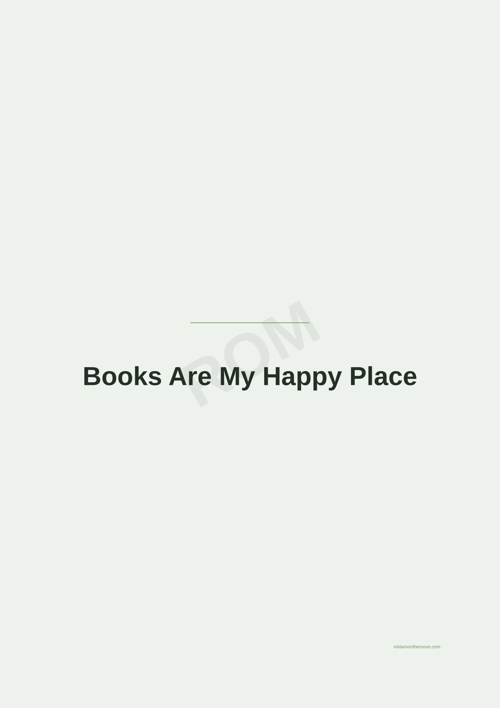 Books Are My Happy Place · Adaçayı — ROM dijital ürün önizlemesi (filigranlı)