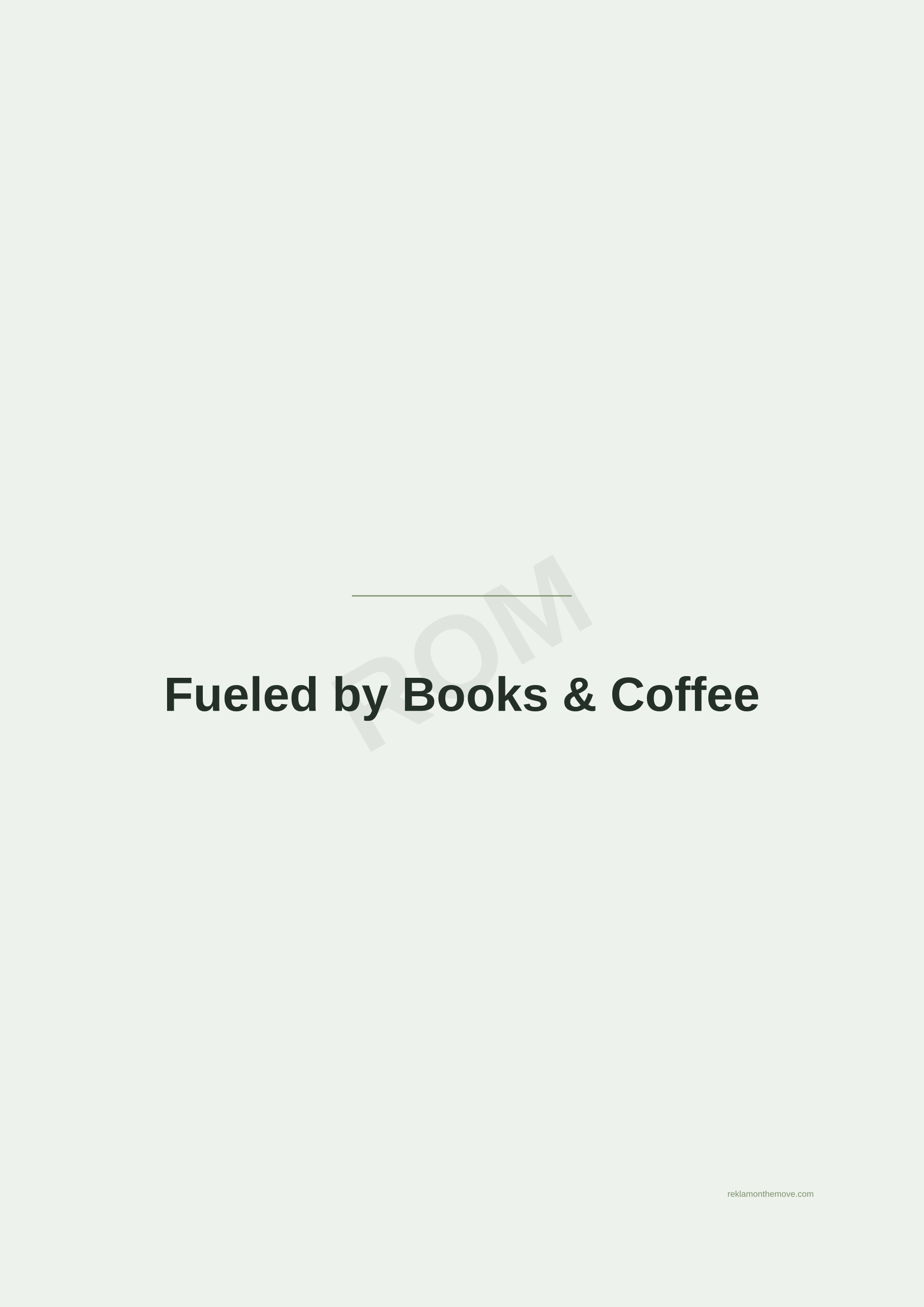 Fueled by Books & Coffee · Adaçayı — ROM dijital ürün önizlemesi (filigranlı)