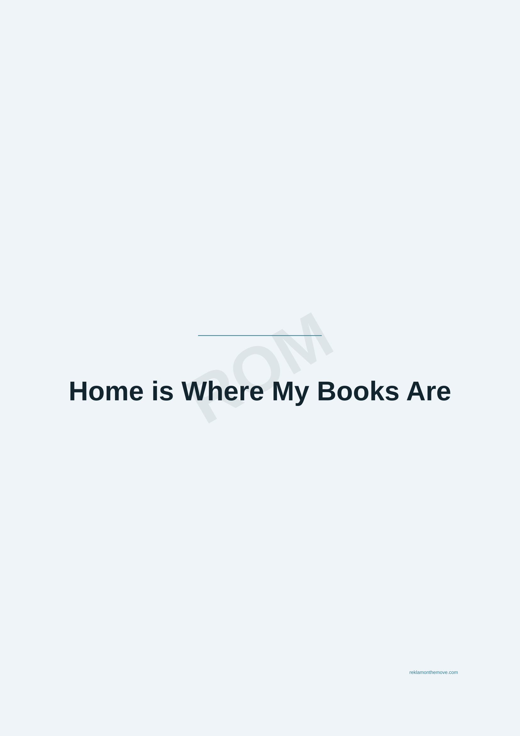 Home is Where My Books Are · Okyanus — ROM dijital ürün önizlemesi (filigranlı)