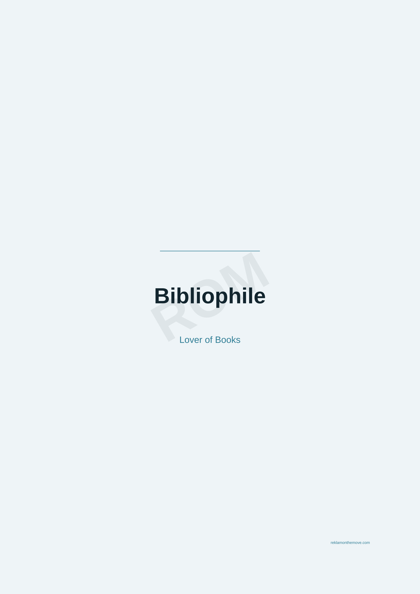 Bibliophile · Okyanus — ROM dijital ürün önizlemesi (filigranlı)