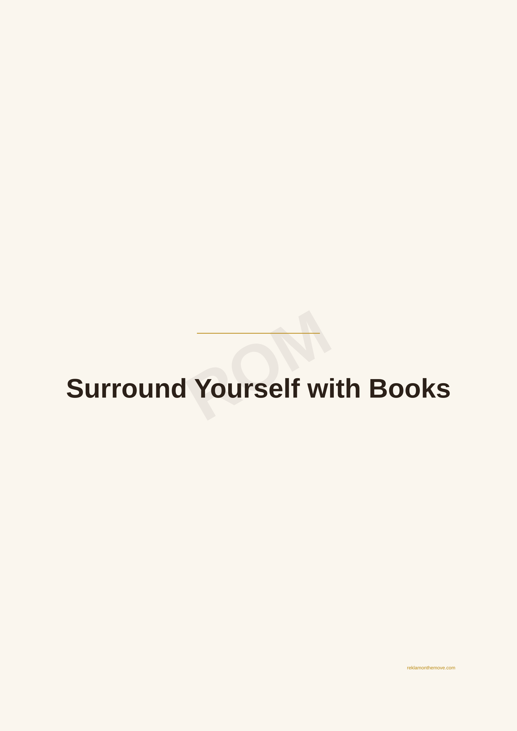 Surround Yourself with Books · Espresso — ROM dijital ürün önizlemesi (filigranlı)