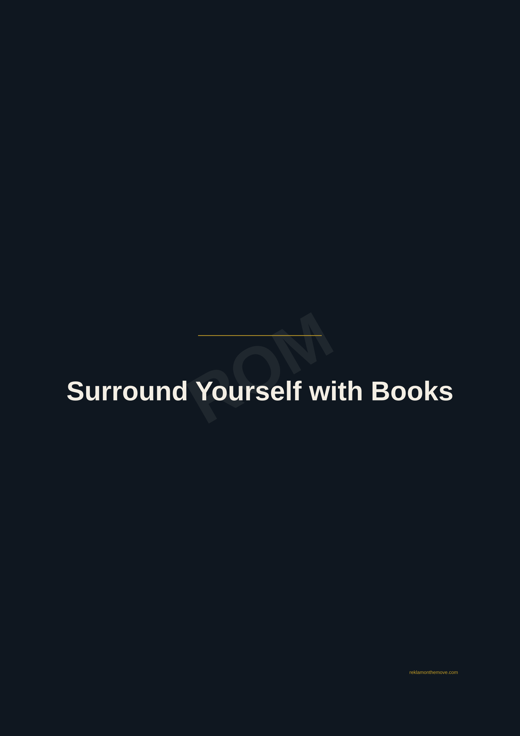 Surround Yourself with Books · Gece — ROM dijital ürün önizlemesi (filigranlı)