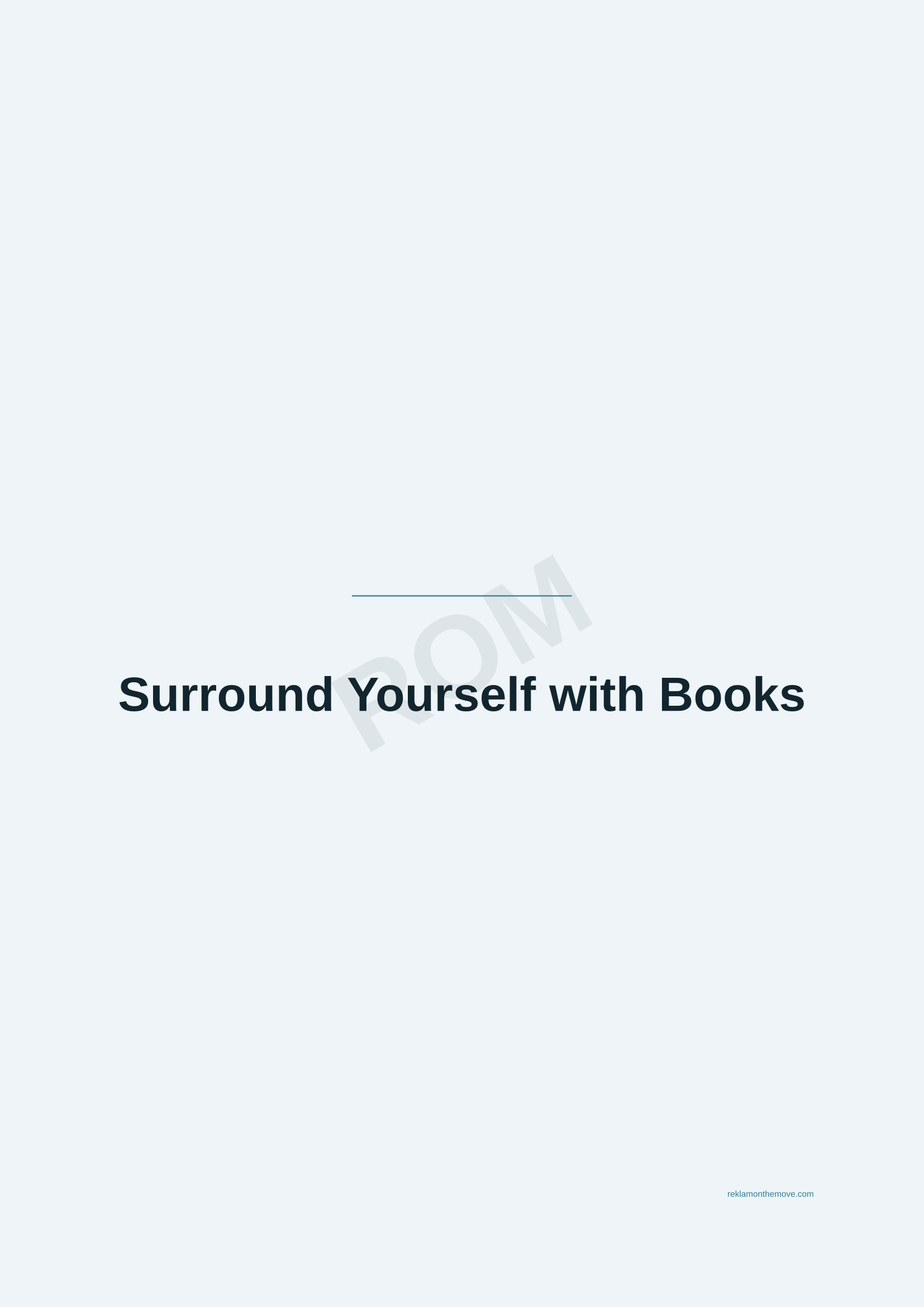 Surround Yourself with Books · Okyanus — ROM dijital ürün önizlemesi (filigranlı)