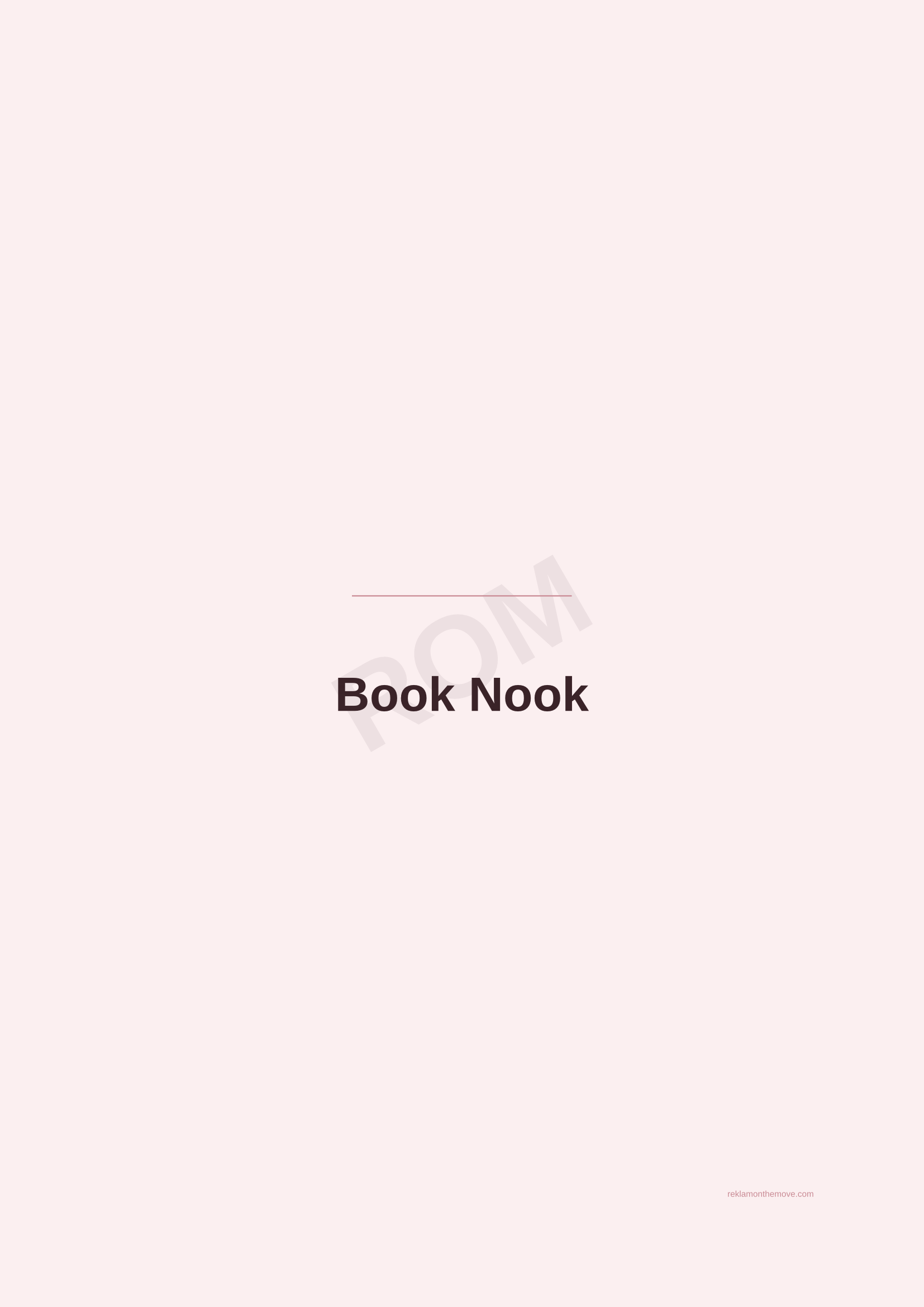 Book Nook · Gül — ROM dijital ürün önizlemesi (filigranlı)