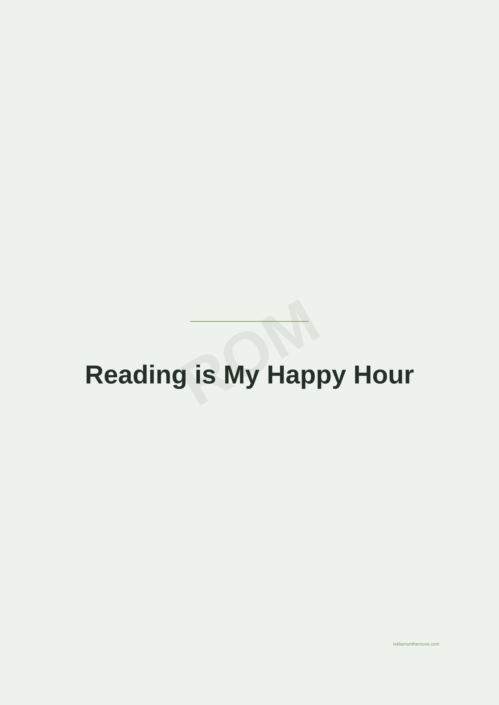 Reading is My Happy Hour · Adaçayı — ROM dijital ürün önizlemesi (filigranlı)
