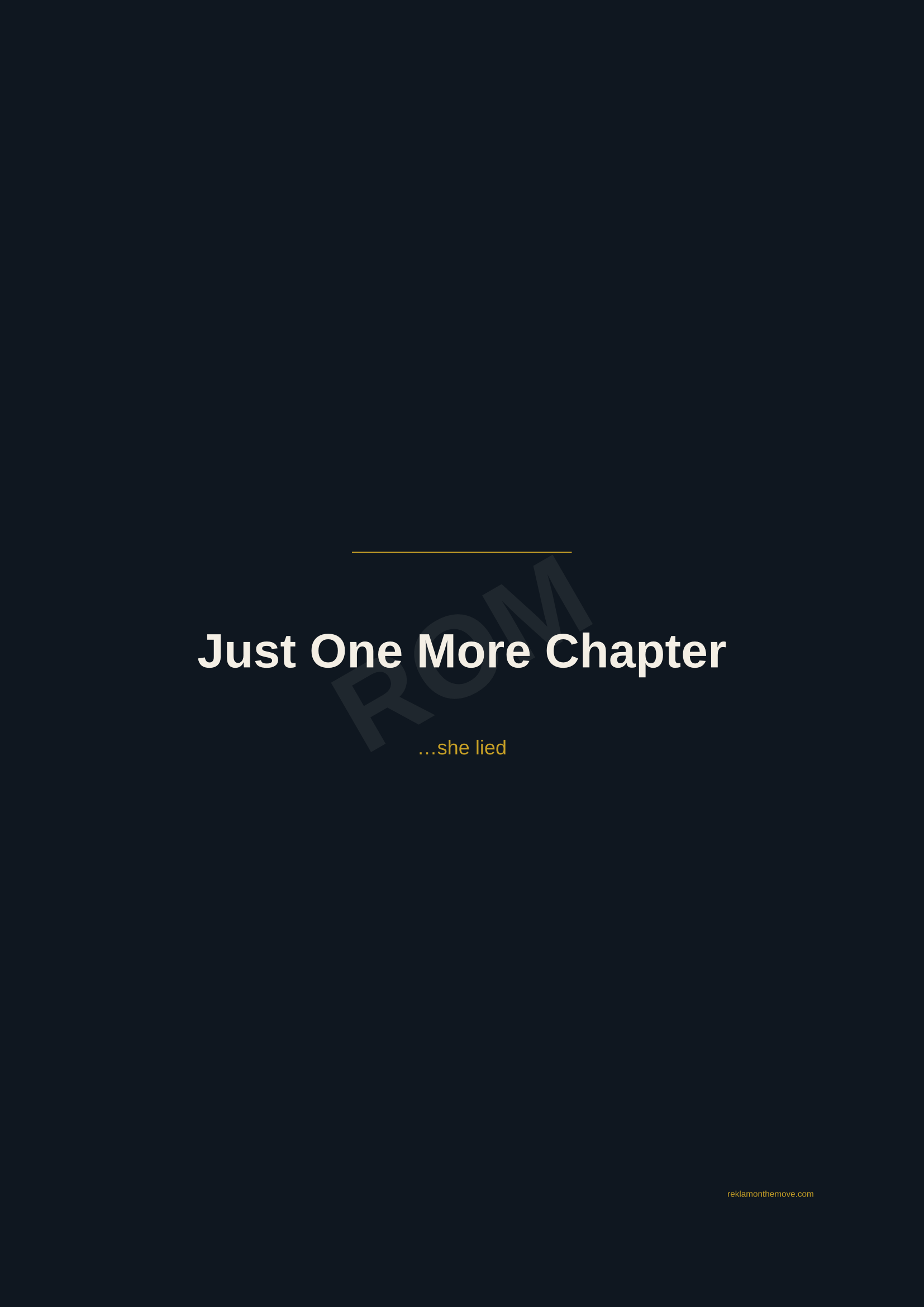 Just One More Chapter · Gece — ROM dijital ürün önizlemesi (filigranlı)