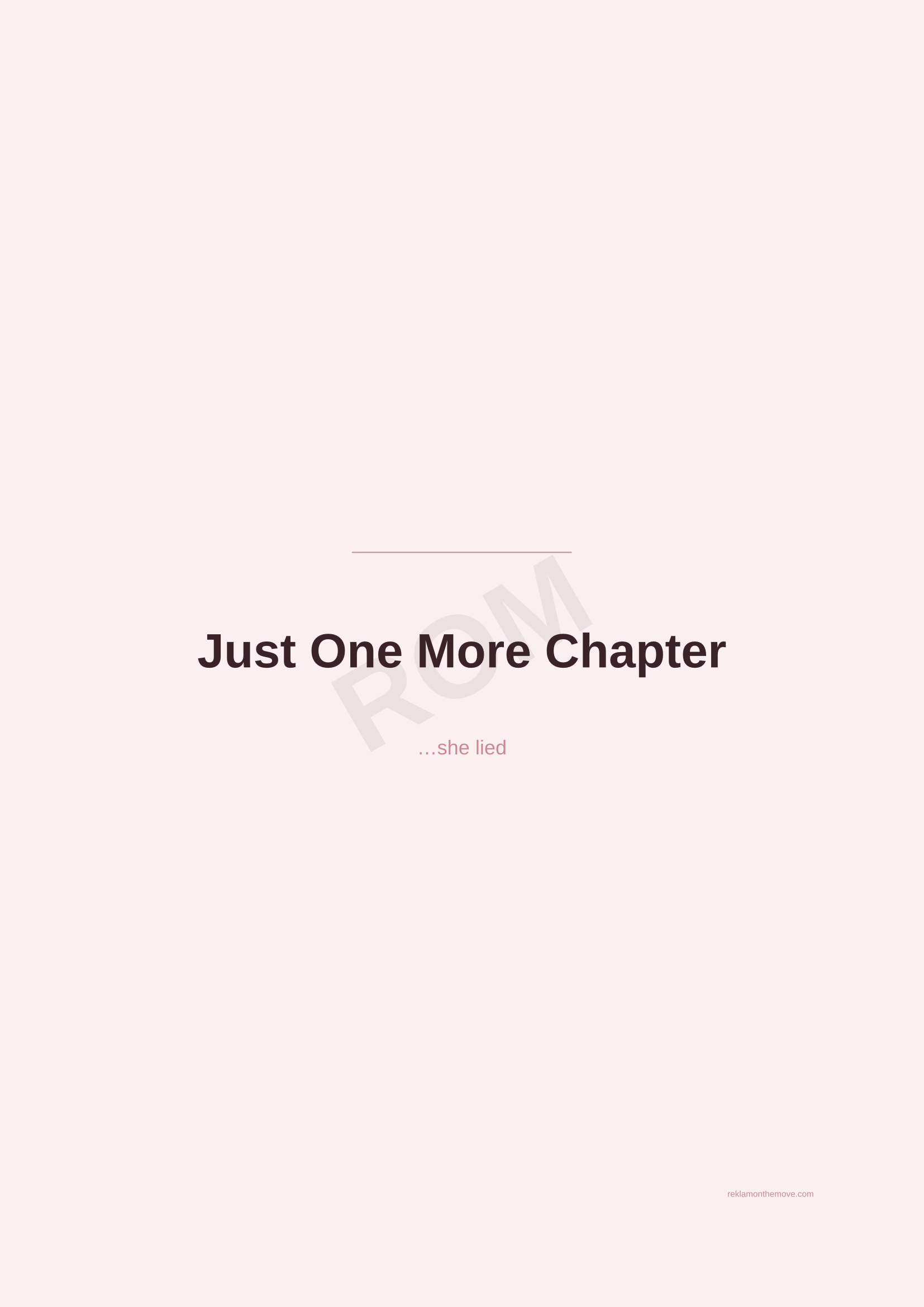 Just One More Chapter · Gül — ROM dijital ürün önizlemesi (filigranlı)