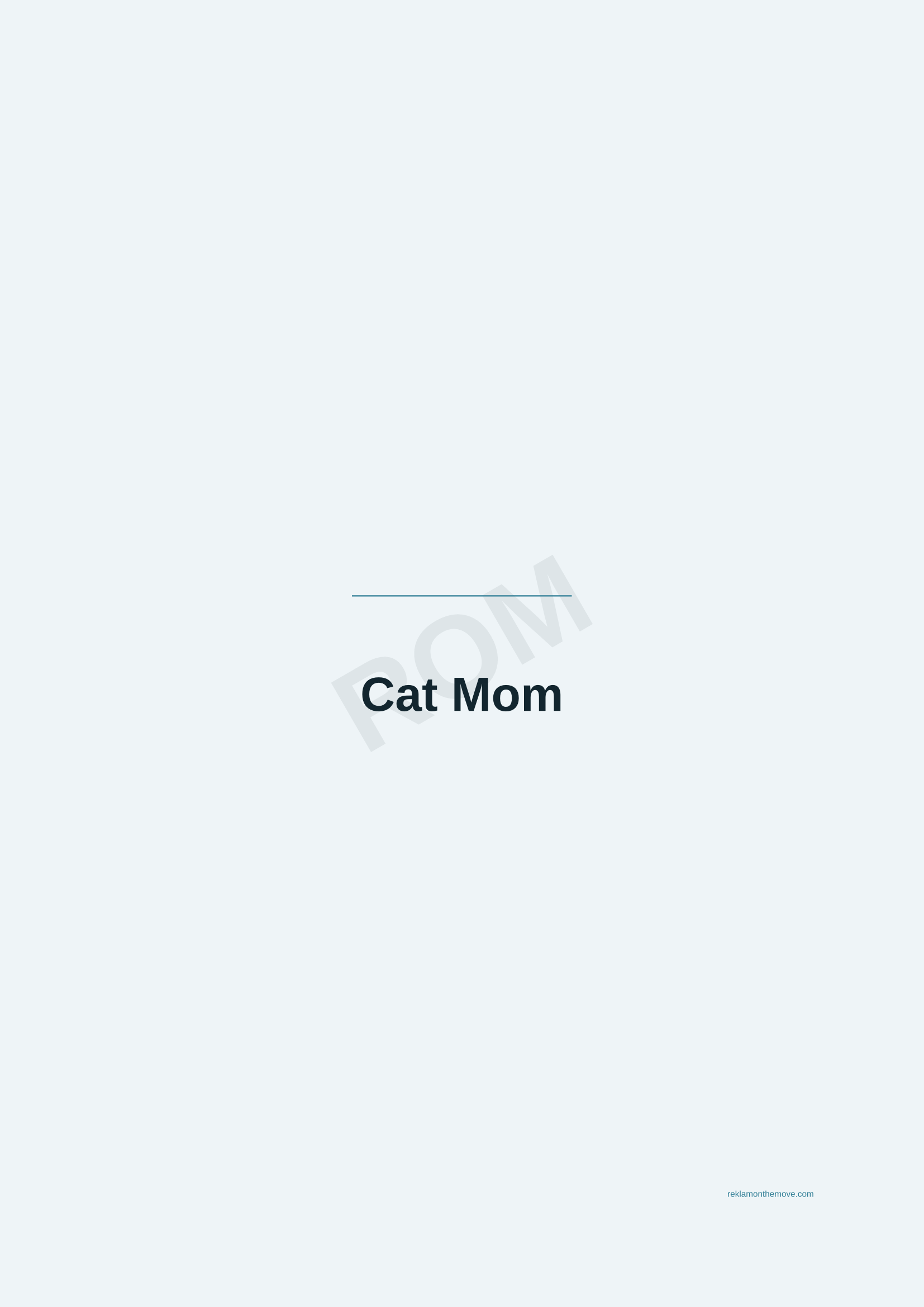 Cat Mom · Okyanus — ROM dijital ürün önizlemesi (filigranlı)