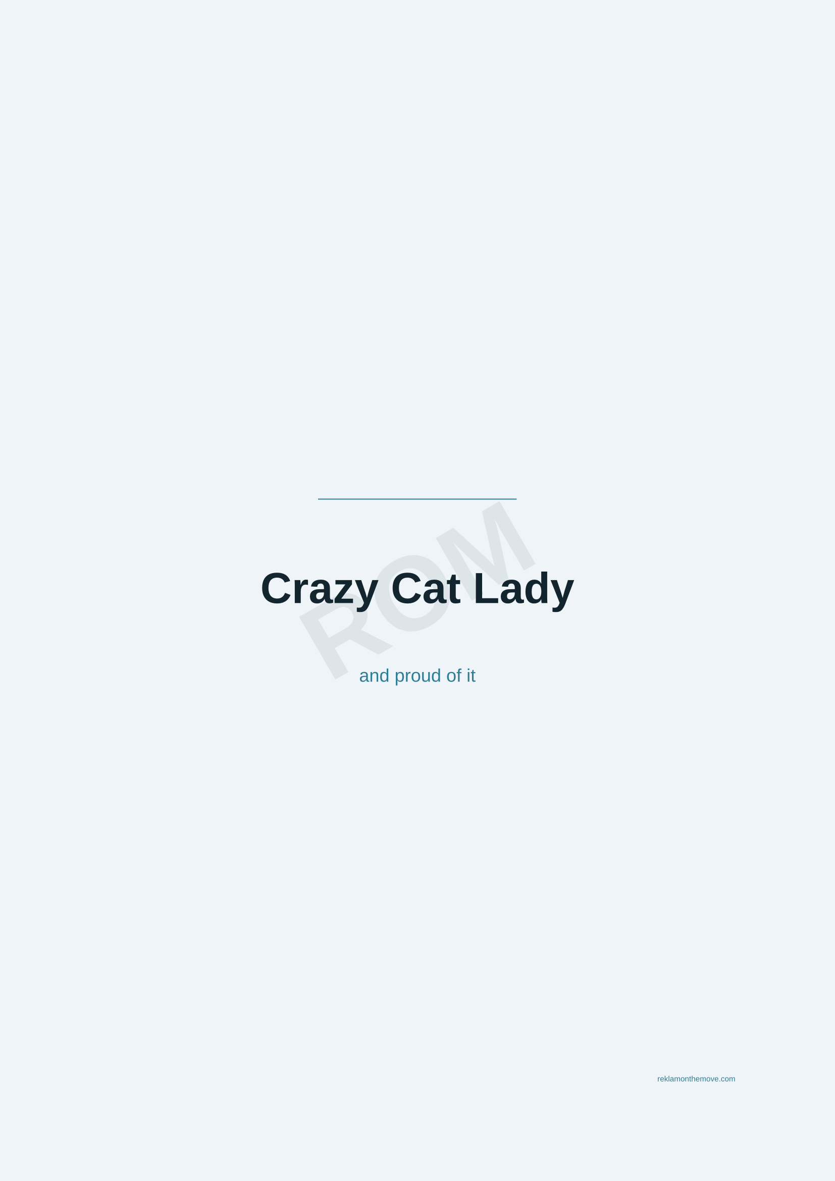 Crazy Cat Lady · Okyanus — ROM dijital ürün önizlemesi (filigranlı)