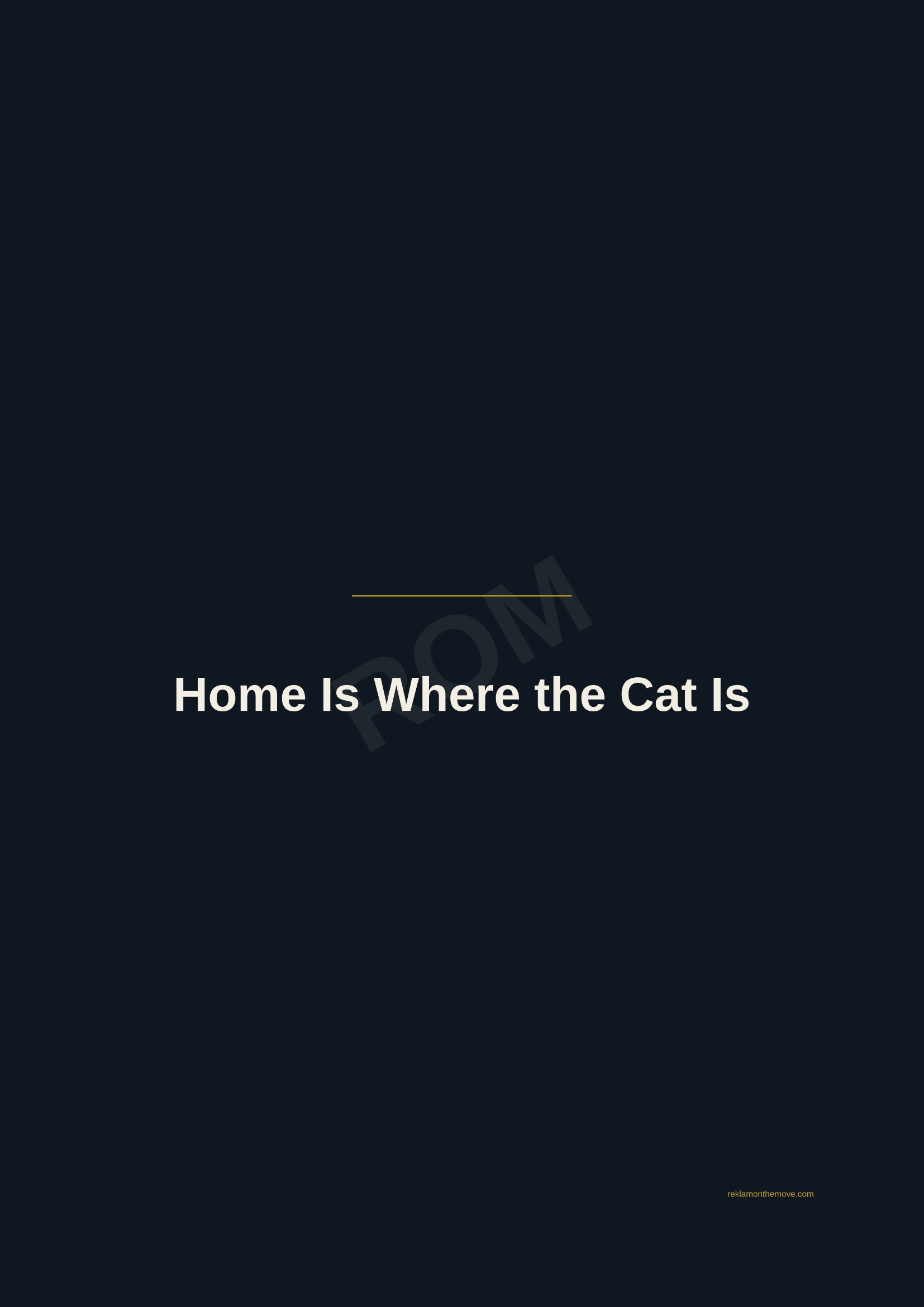 Home Is Where the Cat Is · Gece — ROM dijital ürün önizlemesi (filigranlı)